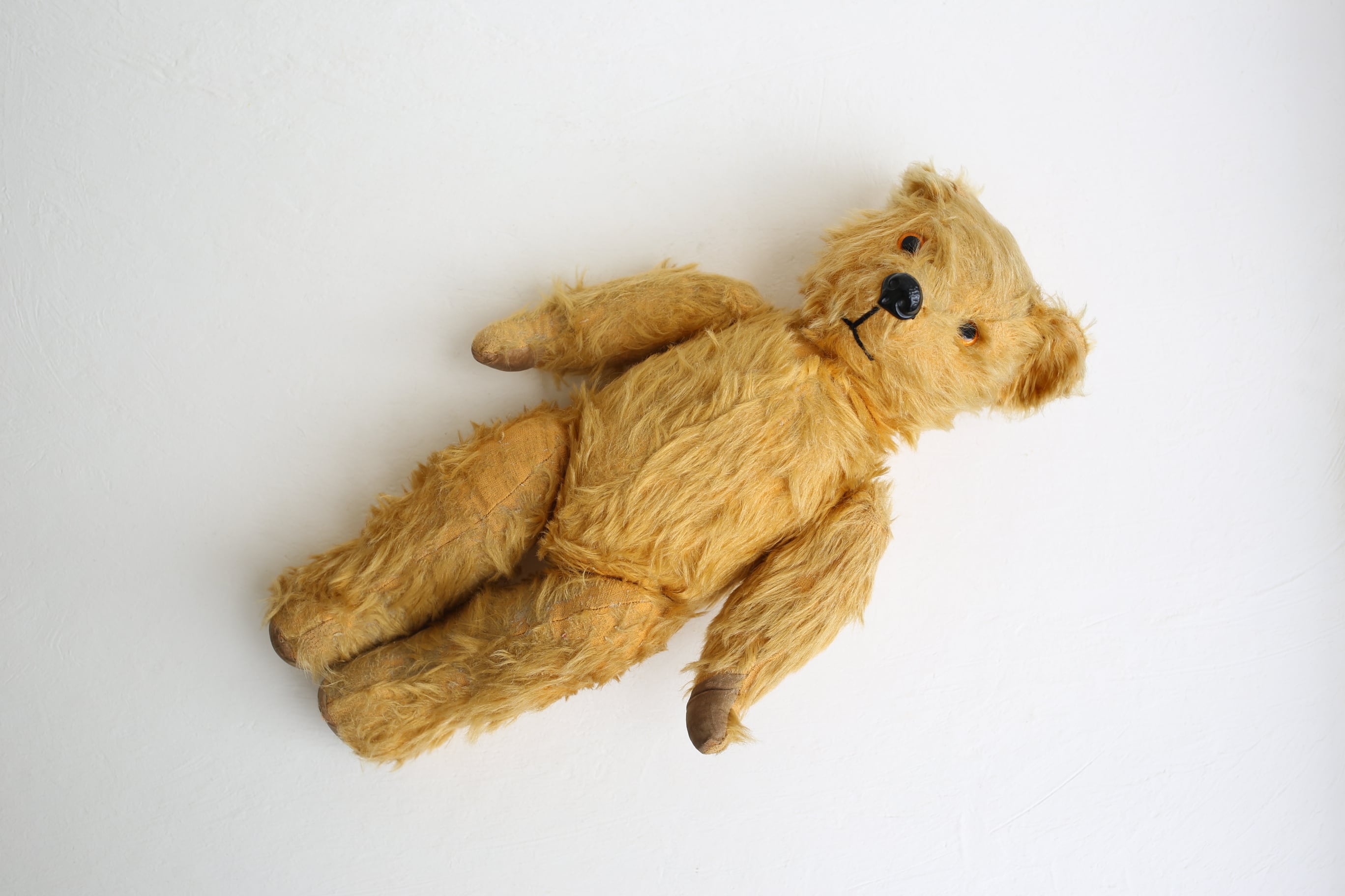 イギリス アンティーク ヴィンテージ テディベア ゴールドモヘアの兄弟