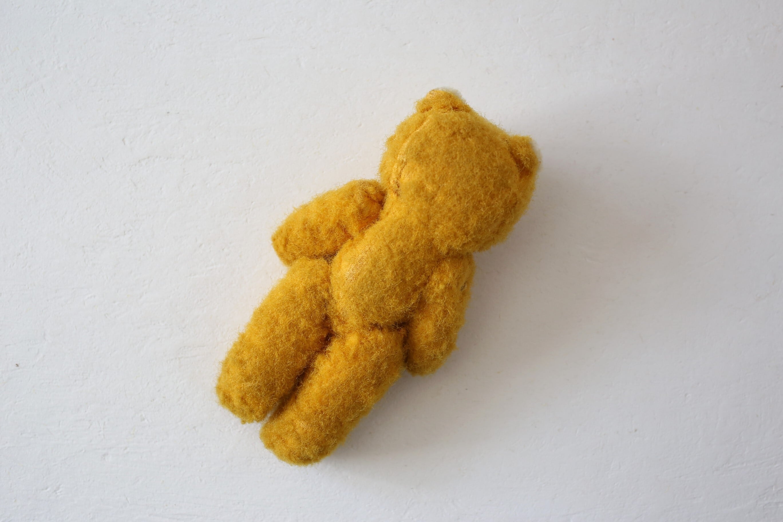 アンティーク ヴィンテージ テディベア DDRベア マスタードカラー N