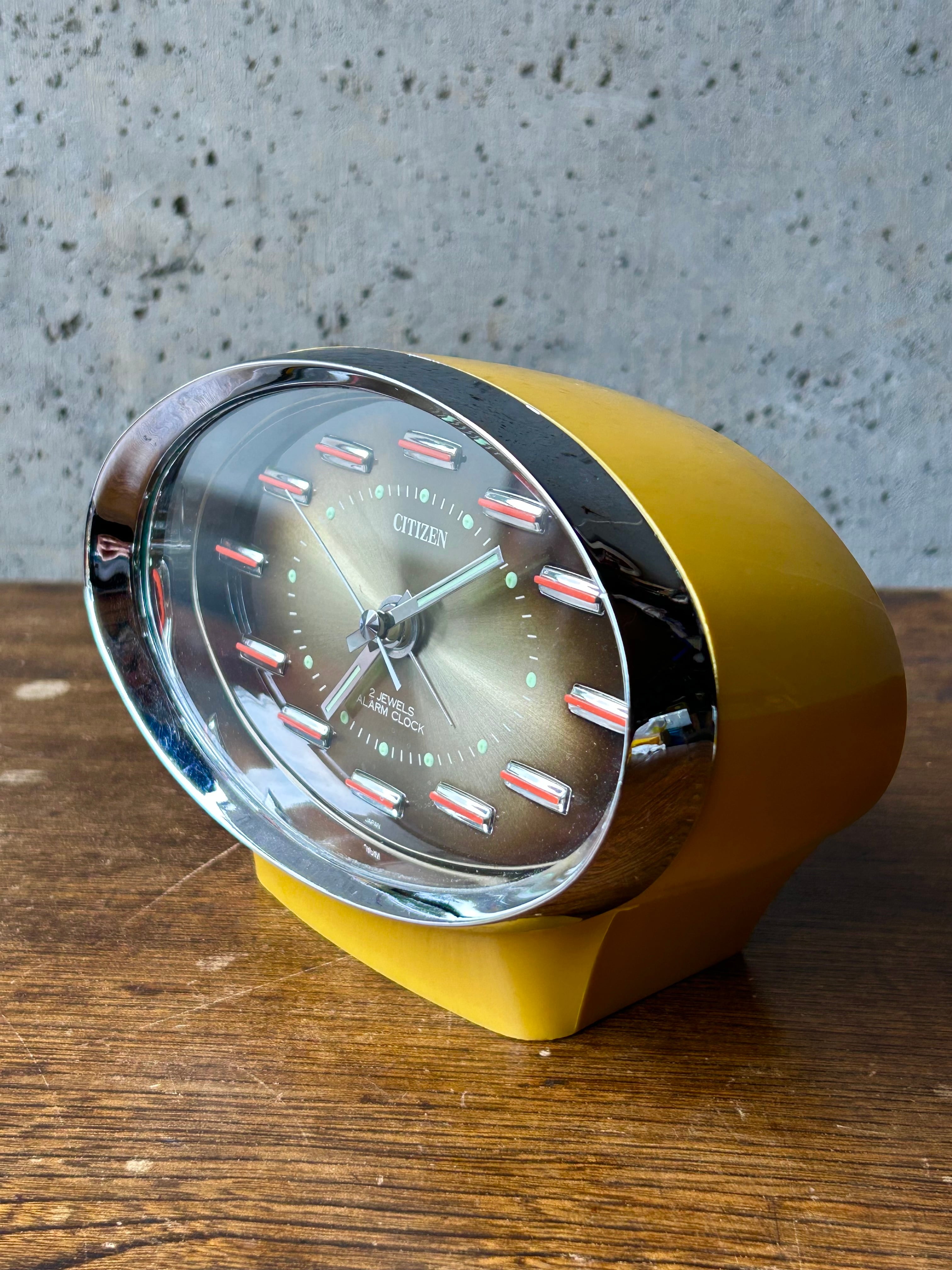 昭和レトロ CITIZEN シチズン 目覚まし 置き時計 スペースエイジ