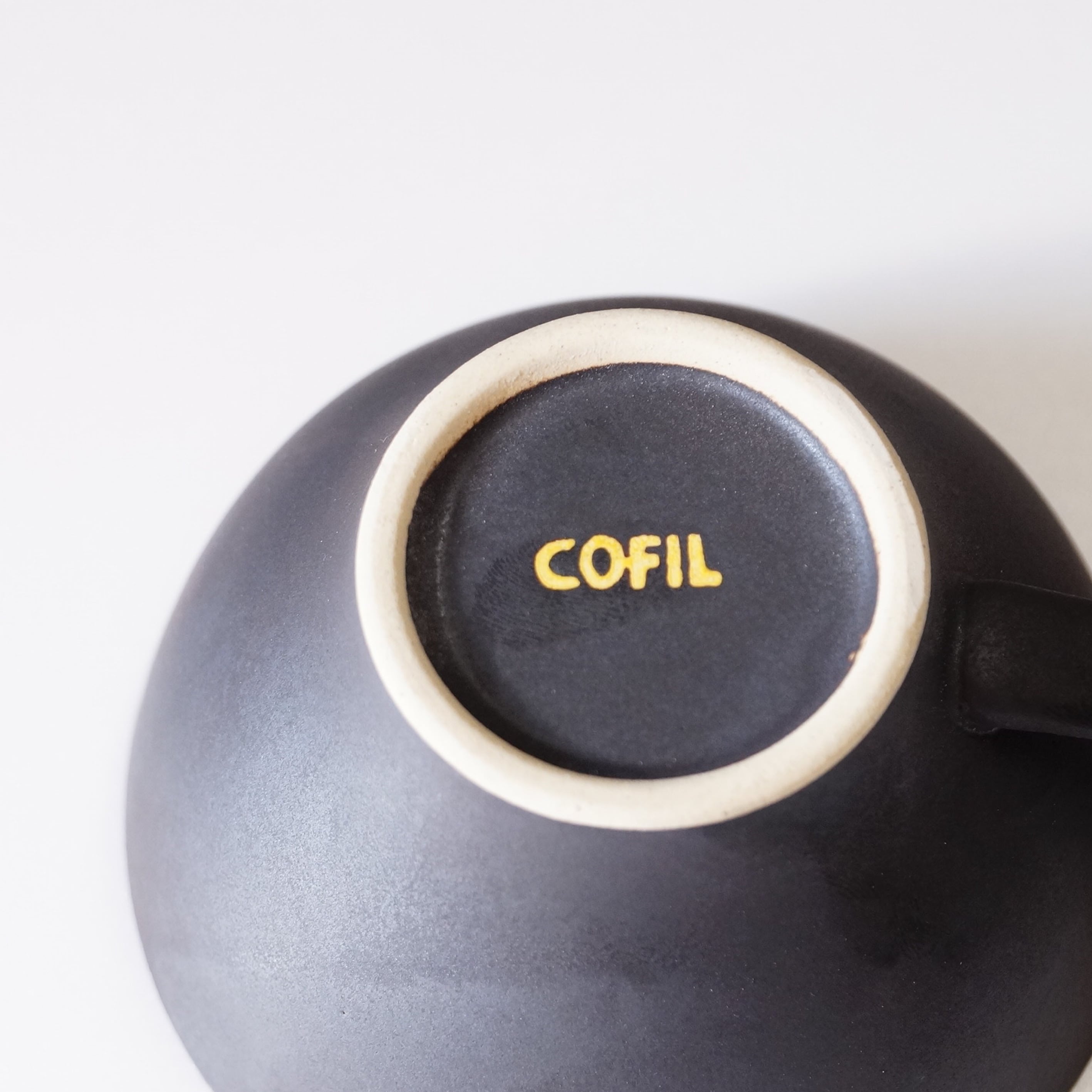 COFIL ラテカップ＆ソーサー7oz マットブラック | COFIL by AIHA