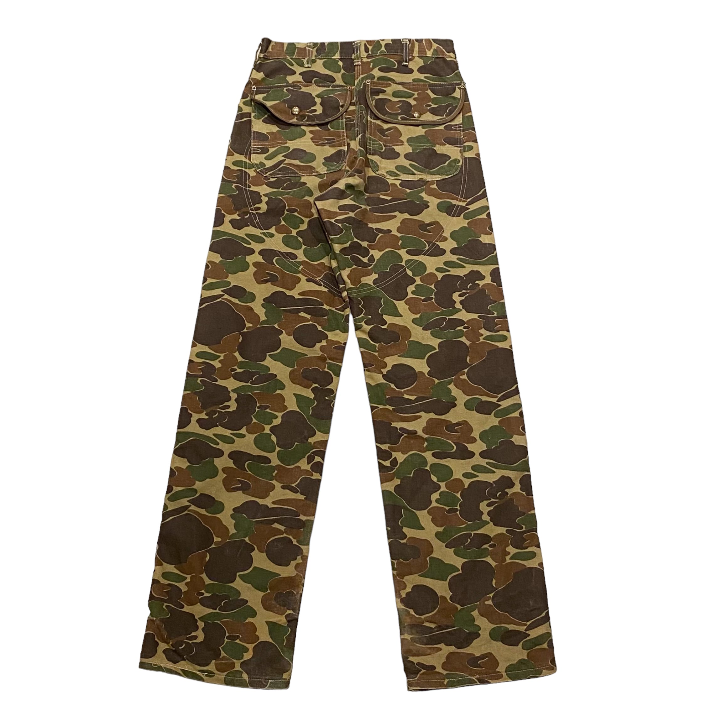 80-90's USA製 Carhartt Duck Hunter Camo Double Knee Pants W32
