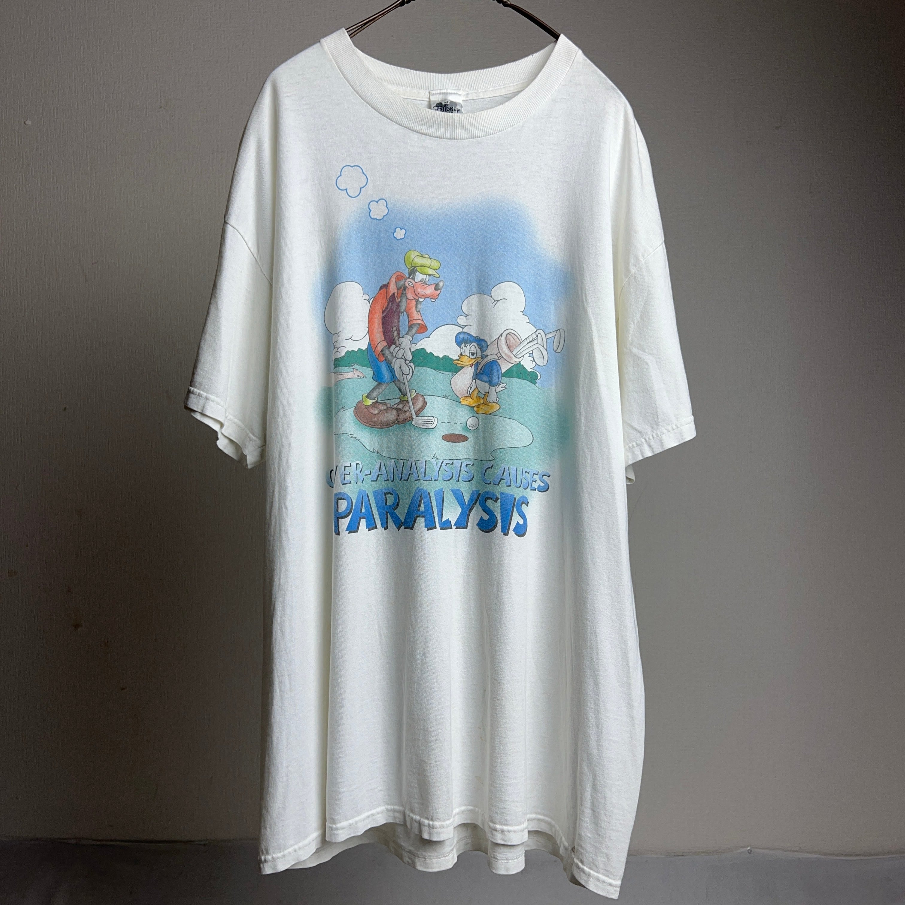90's Disney Goofy&Donald Tshirt 90年代 ディズニー グーフィー