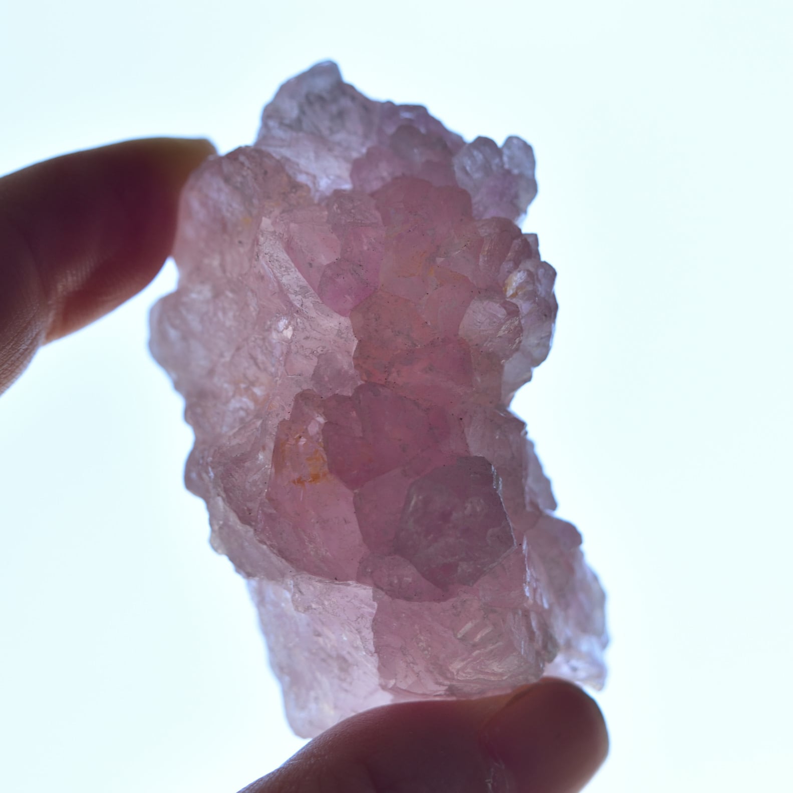 ローズクォーツ結晶 ブラジル産 68g/ 結晶原石・レアコレクション