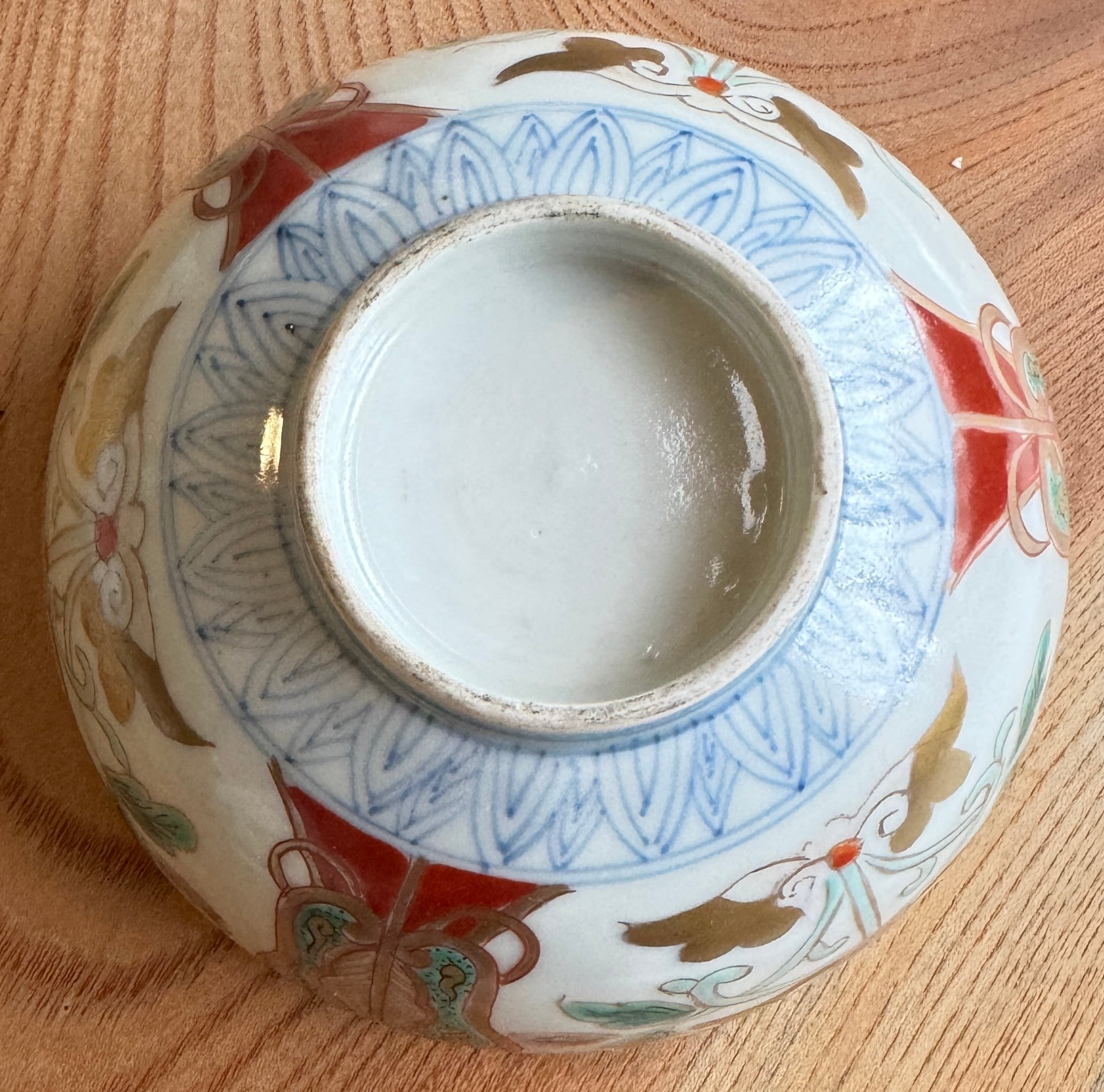 古伊万里 色絵金彩 蓋茶碗 煮物碗 明治 5客 伊万里赤絵野菜図煮物碗2客