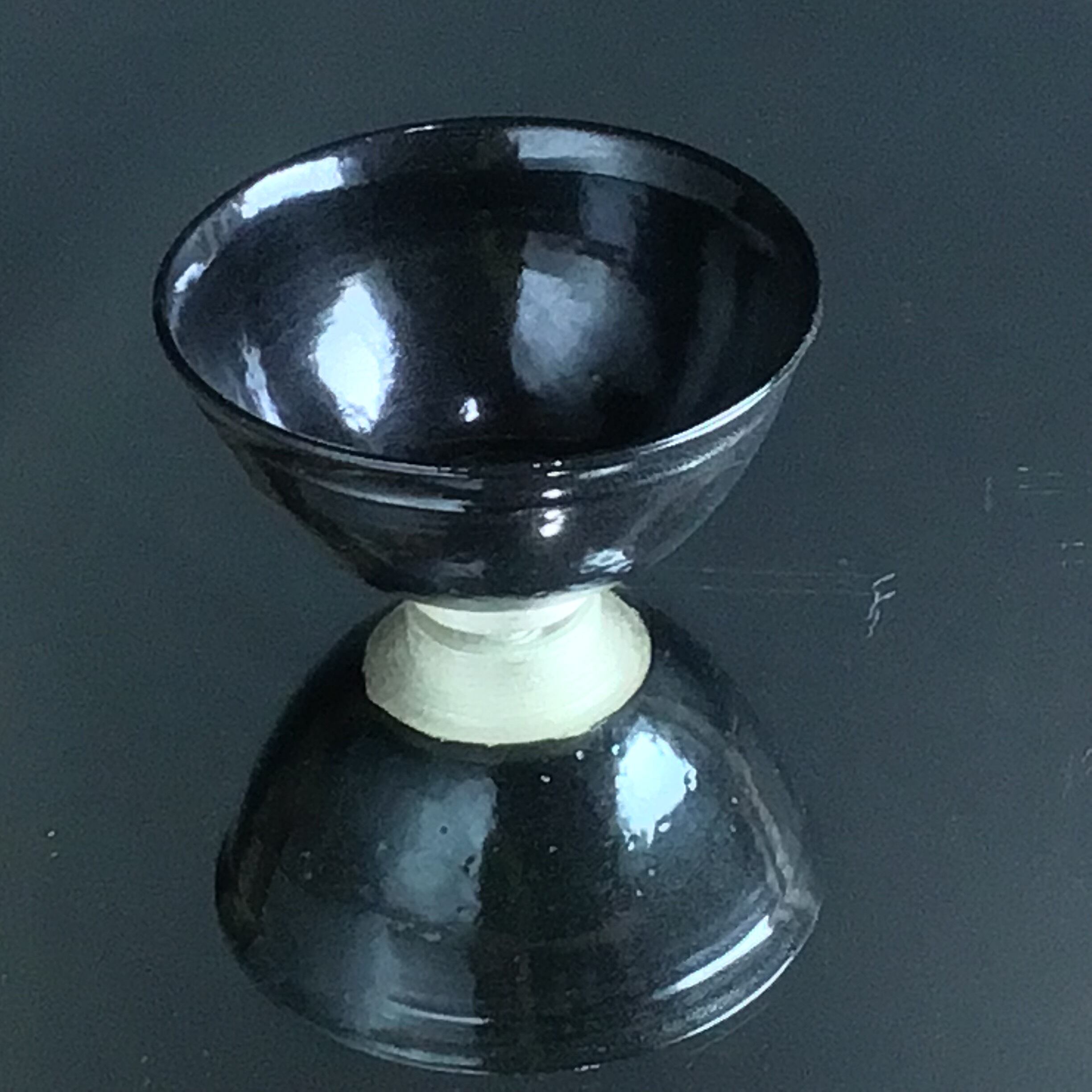 銀彩天目 茶碗 TENMOKU Glaze Tea Bowl with Silver Glaze | 陶芸家