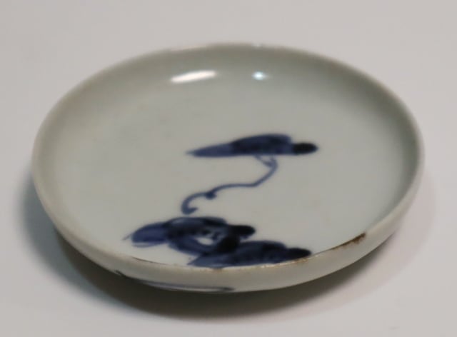 古伊万里 染付 豆皿 4個 蛤型 古伊万里 染付 豆皿 4個 蛤型