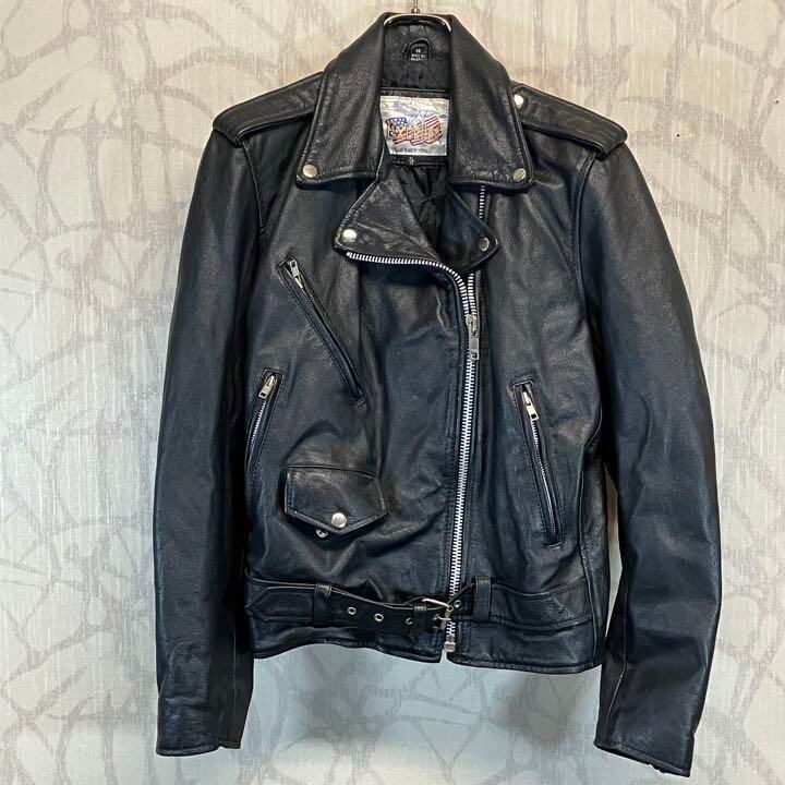 エクセル ダブルライダースジャケット 本革 80s レザージャケット