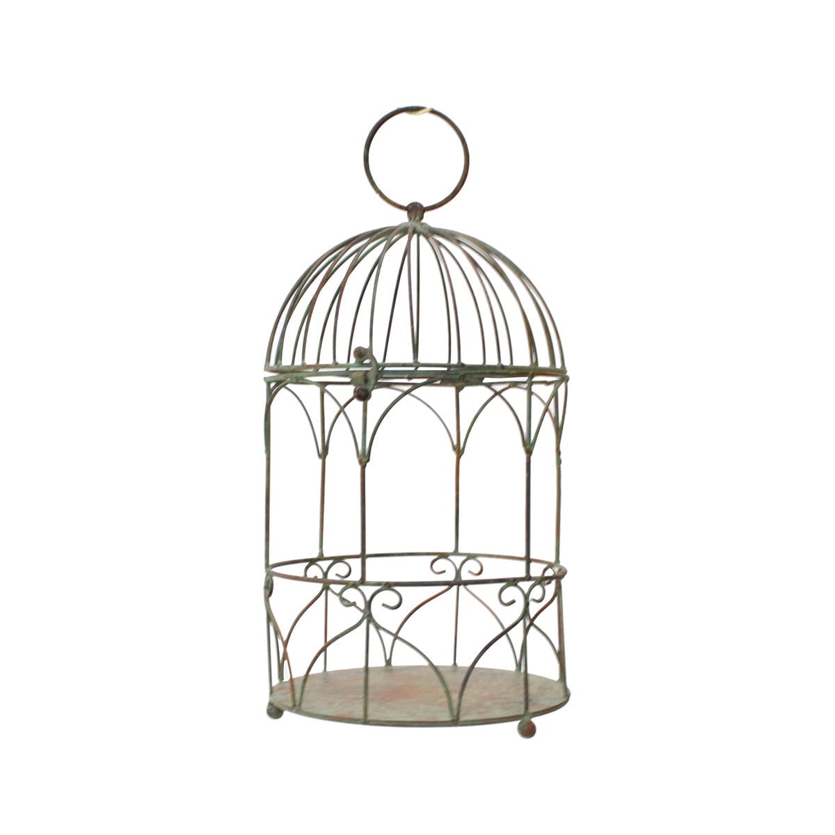 フラワーバードゲージ アイアン 鳥かご プランター 花台 庭 | 鉢