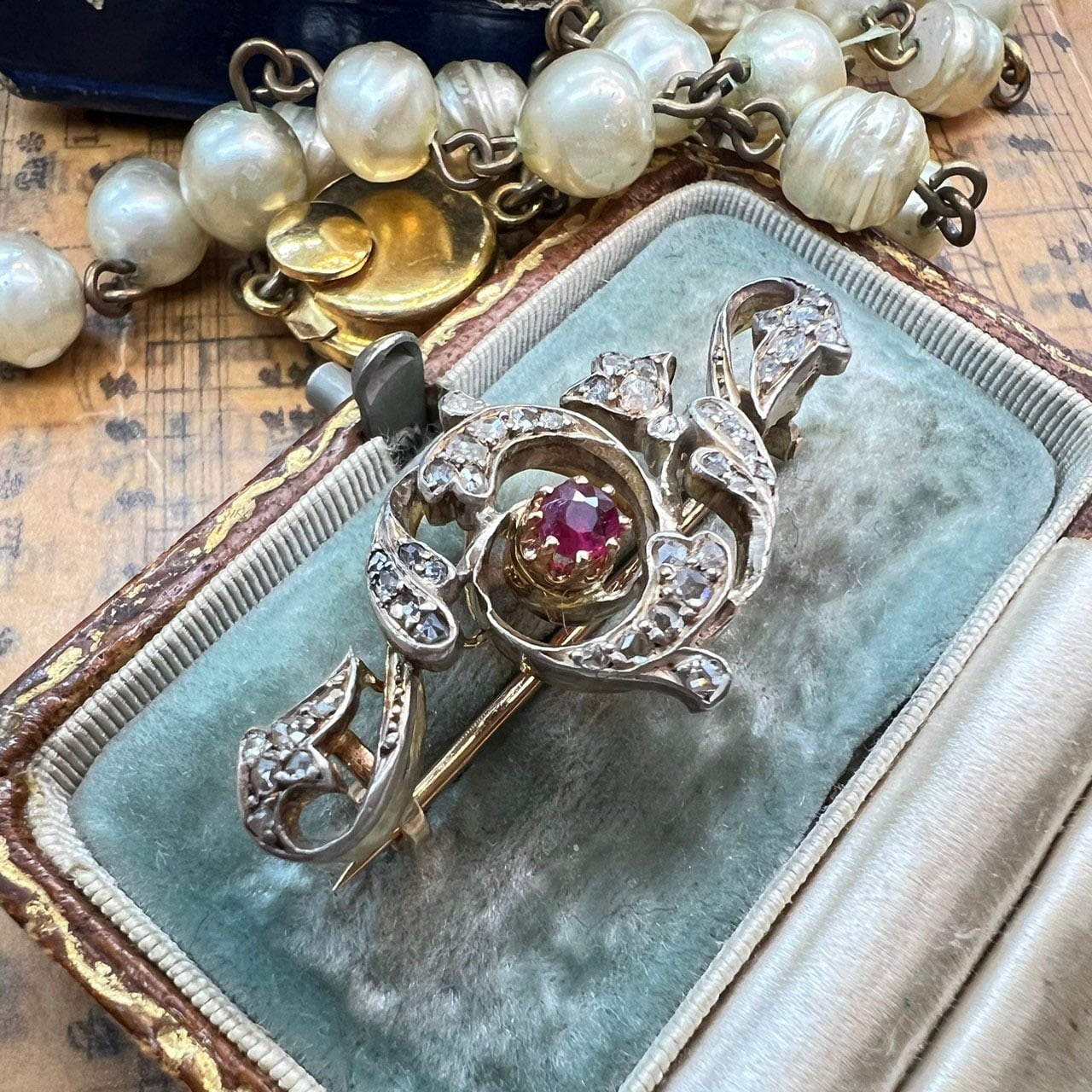 1970年ヴィンテージドイツ製スターリングシルバ925拡大鏡付き