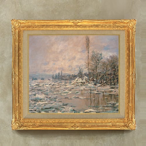 流氷】アクリル画 F10 風景画