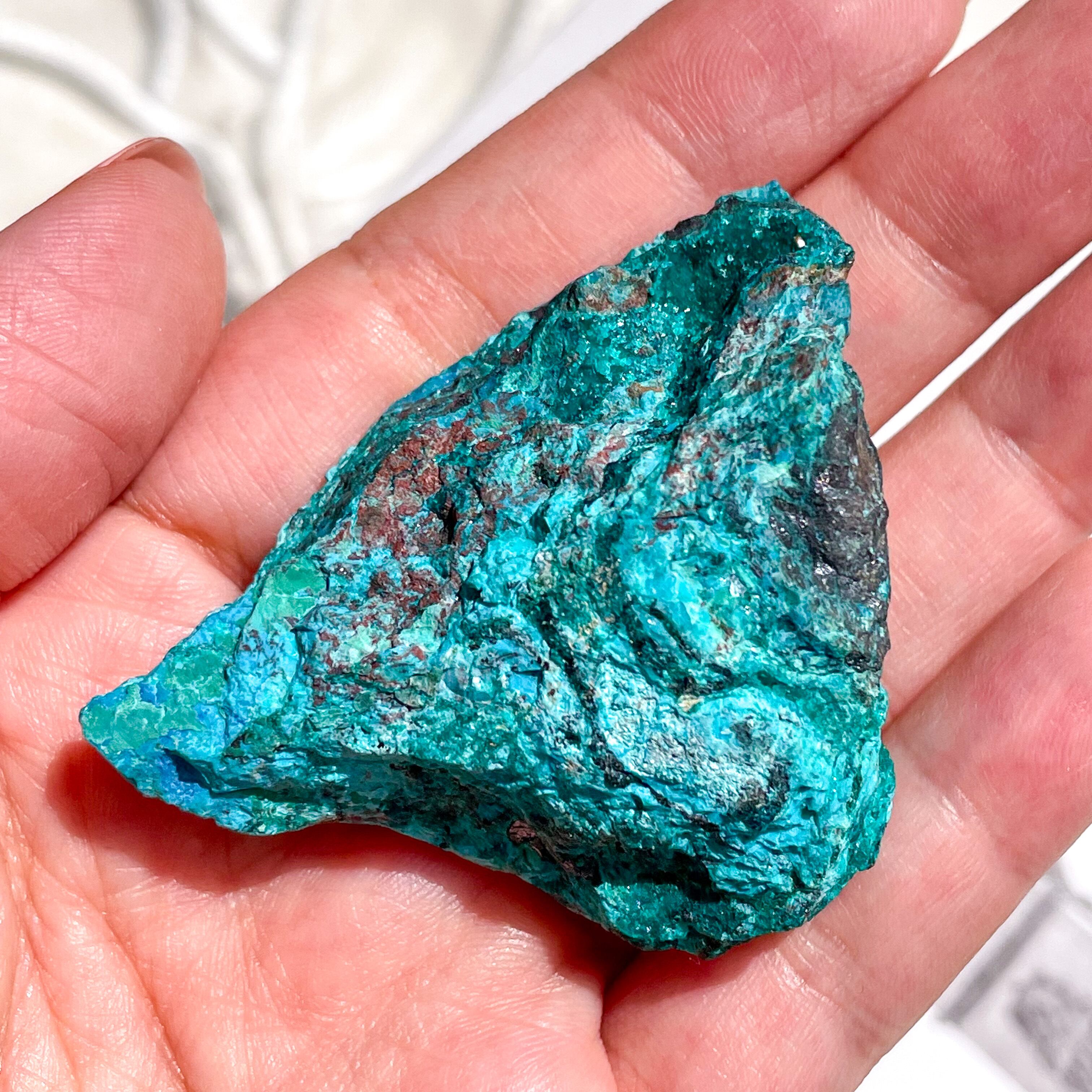 Chrysocolla & Dioptase 1 ✧ クリソコラ & ダイオプテーズ (共生原石