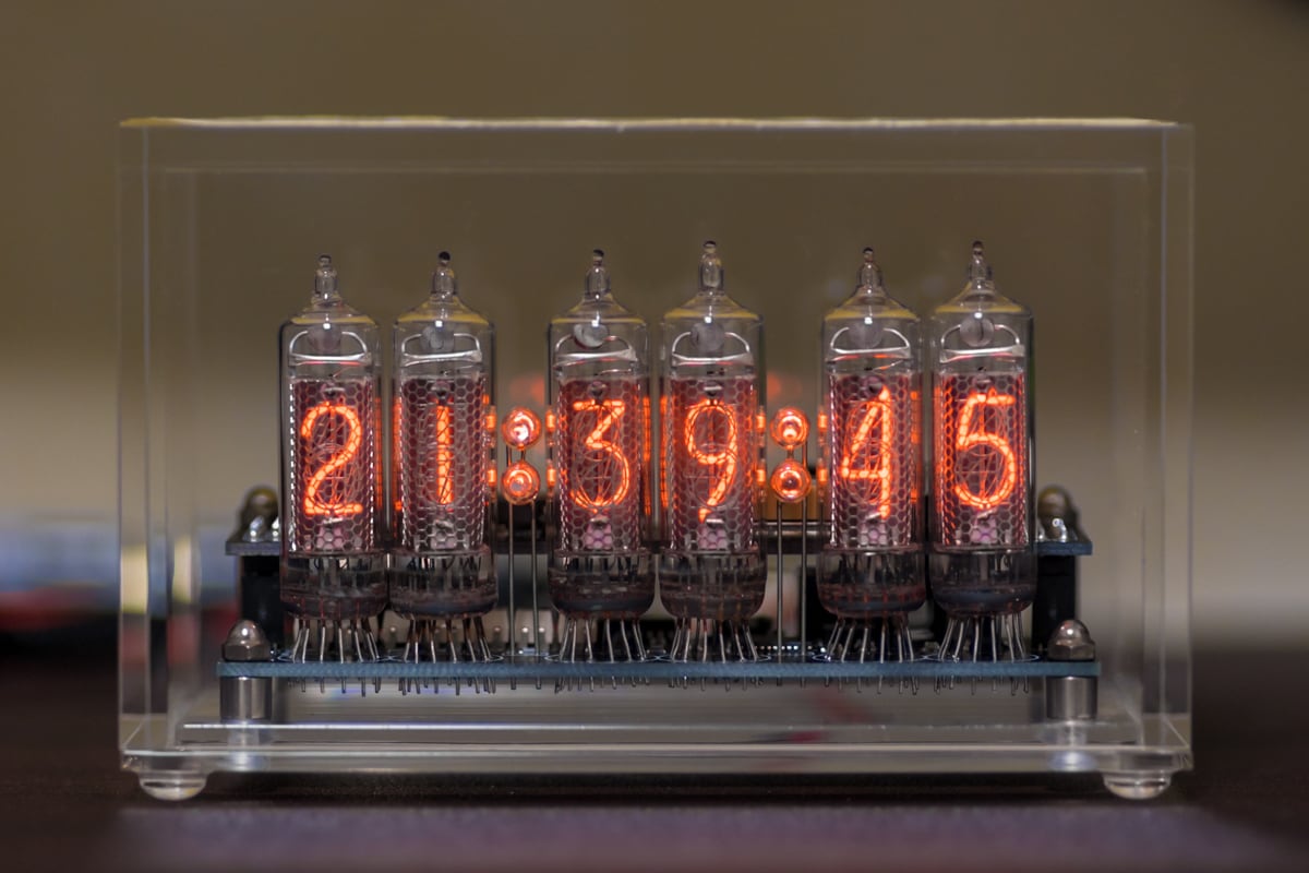 ニキシー管時計 【ジャンク】 ジャンクニキシー管時計