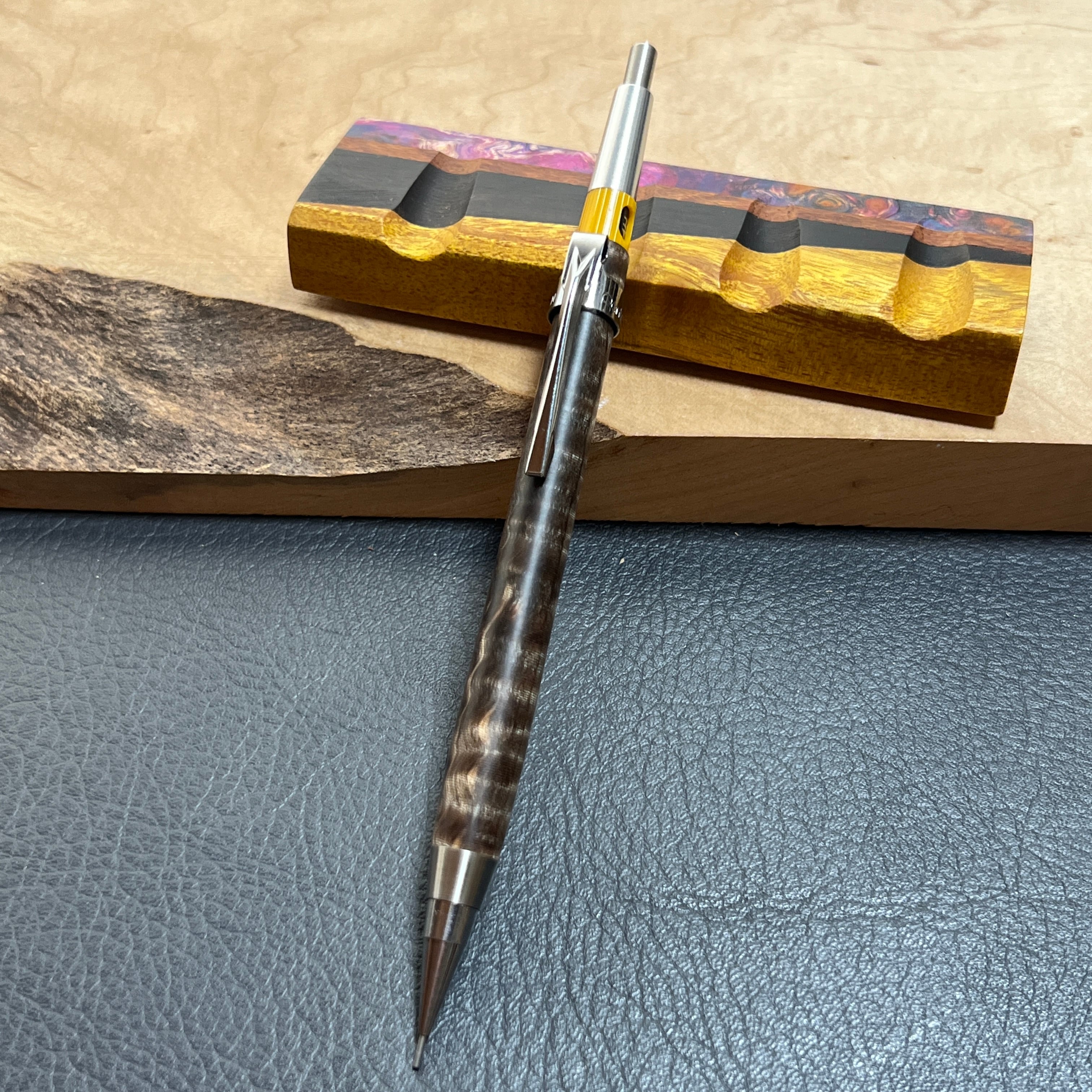 50栃縮杢スタビ PG-5用木軸 ステンレス | handwood