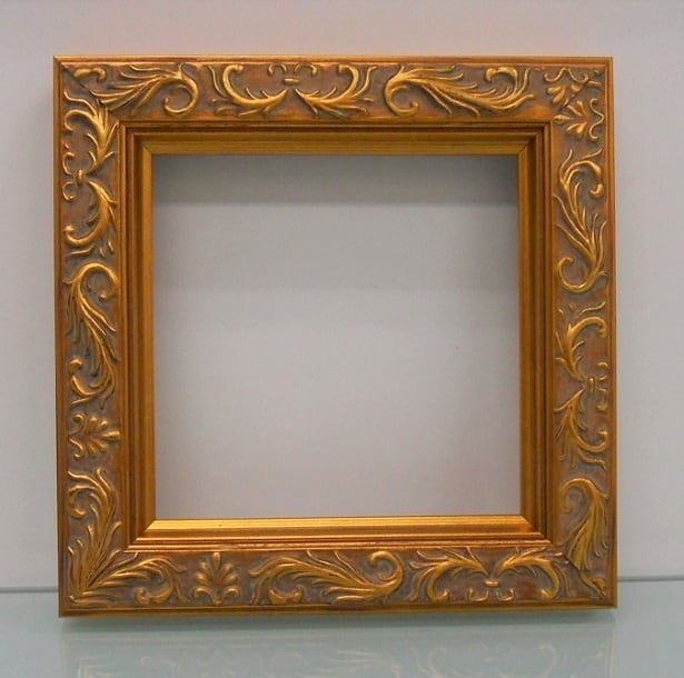 額縁アンティークおしゃれフレーム金10-6512額縁サイズ120mm×120mm