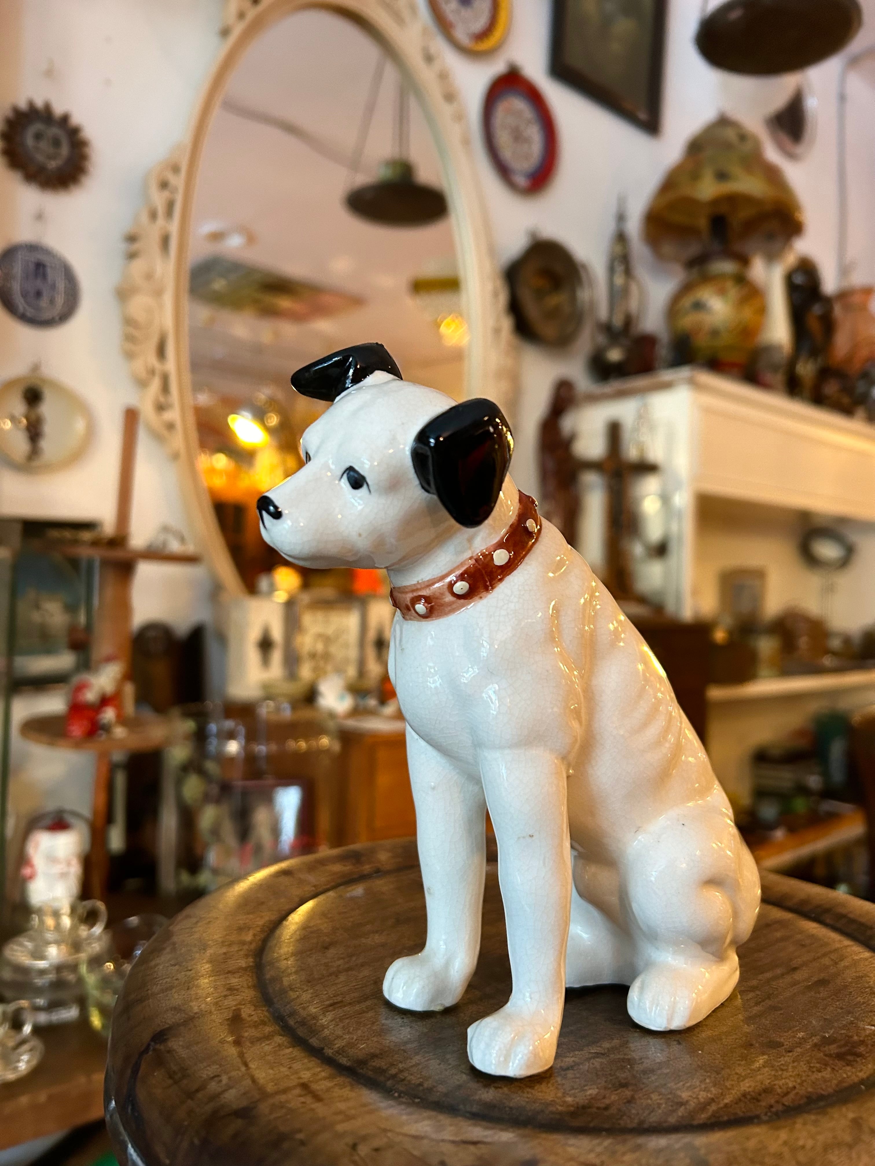 ビクター犬蓄音機とニッパー台座付陶器製超稀少品 HISMASTER'SVOICE