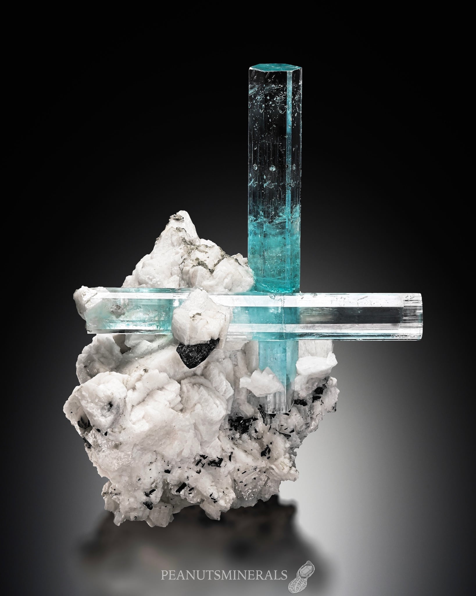 アクアマリン / マイカ【Aquamarine on Mica】中国産 | PEANUTS MINERALS