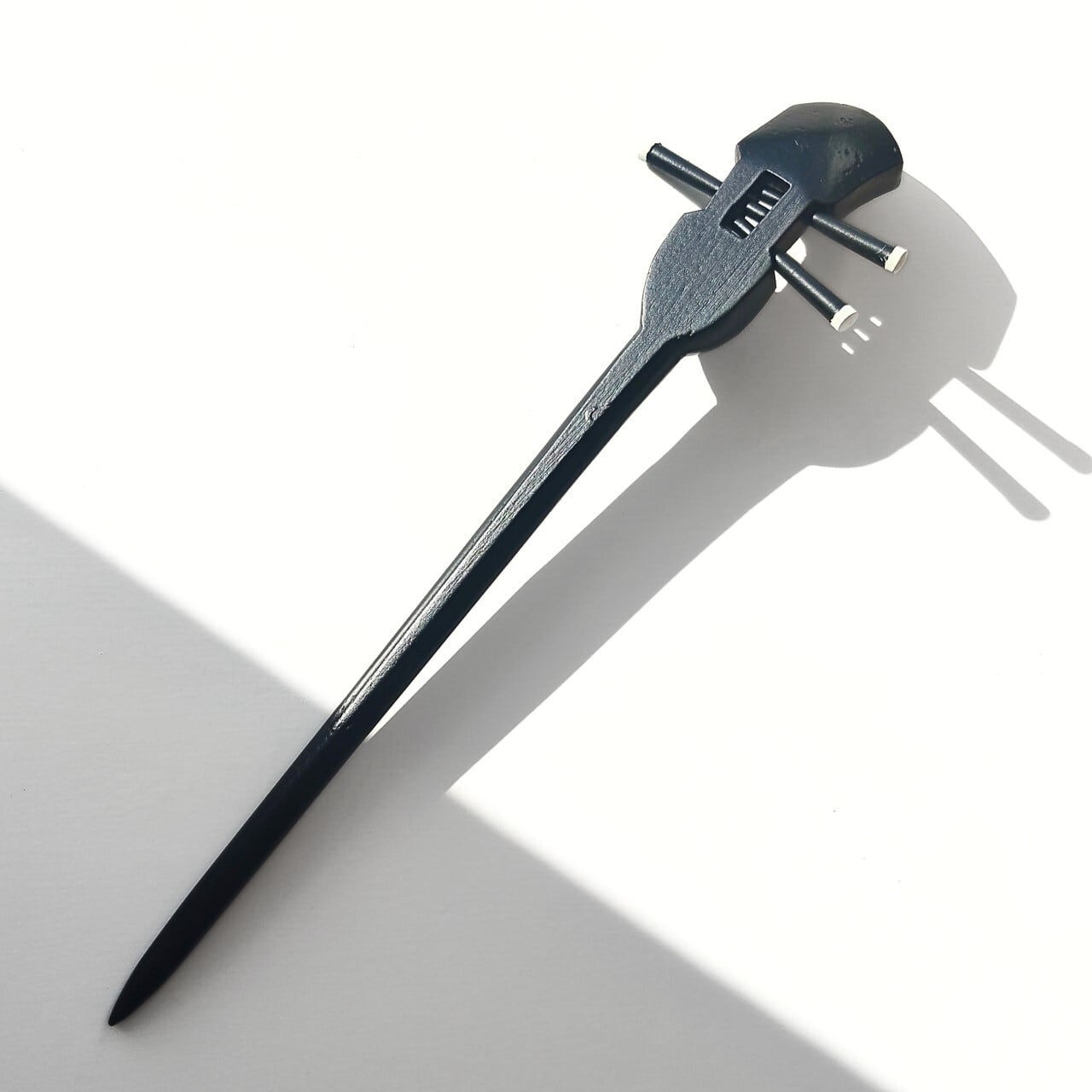 木製 ジーファー 三線の形 かんざし 簪 1本 手作り 琉球 三線 さんしん