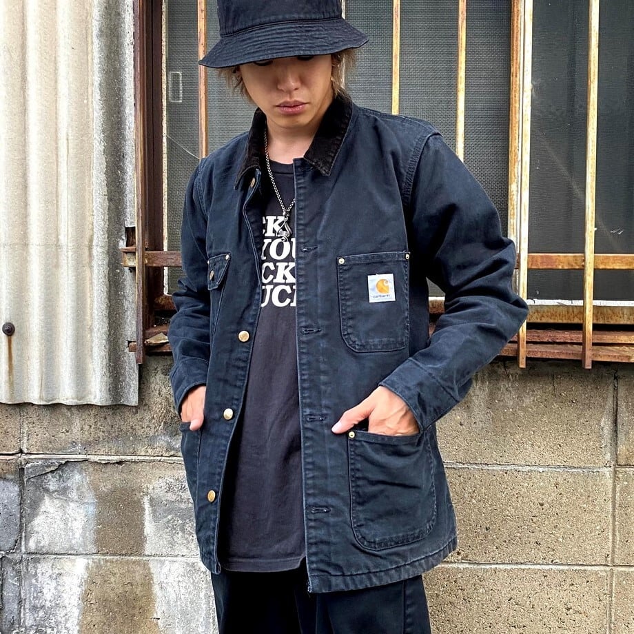 美品 carhartt ミシガンチョアコート XL 黒 カーハート 90s00s