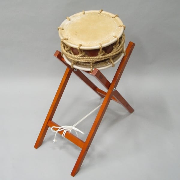 締太鼓 ボルト締め 和太鼓 立奏台付き 2丁掛け 締太鼓 ボルト