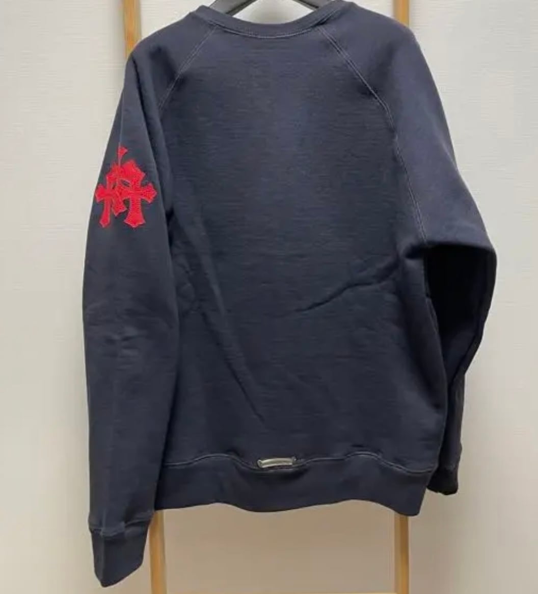 CHROME HEARTS クロムハーツ YNOT 赤クロスパッチ スウェット