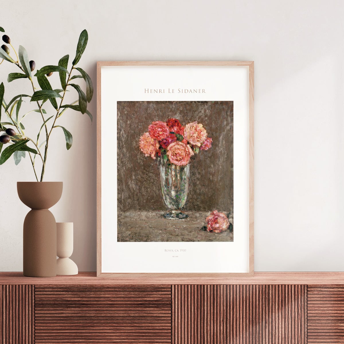 アンリ・ル・シダネル 薔薇 バラ Roses アートポスター 静物画 名画