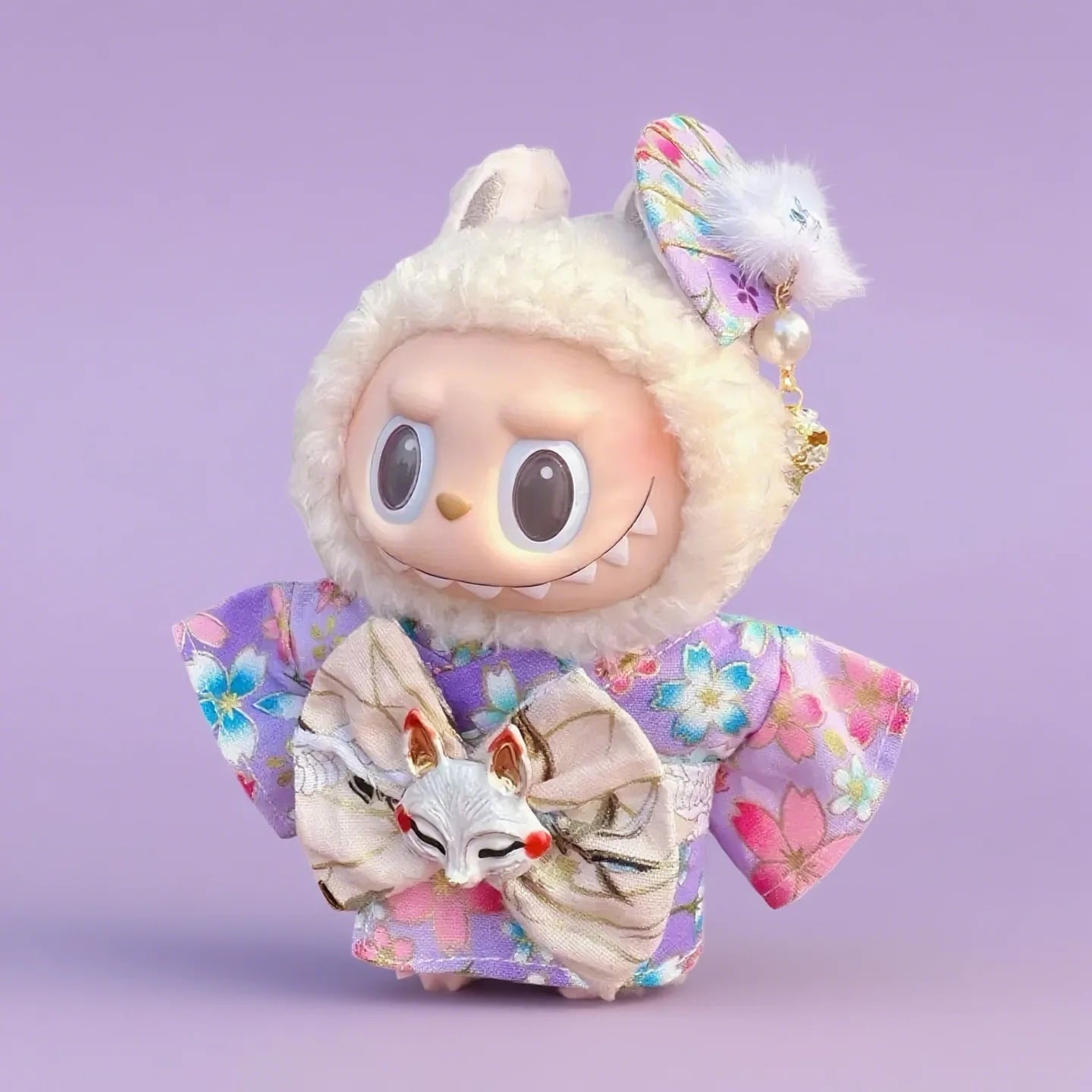 リボン+浴衣】ラブブ ドール 着せ替え 古典風和服衣装セット 浴衣 和装