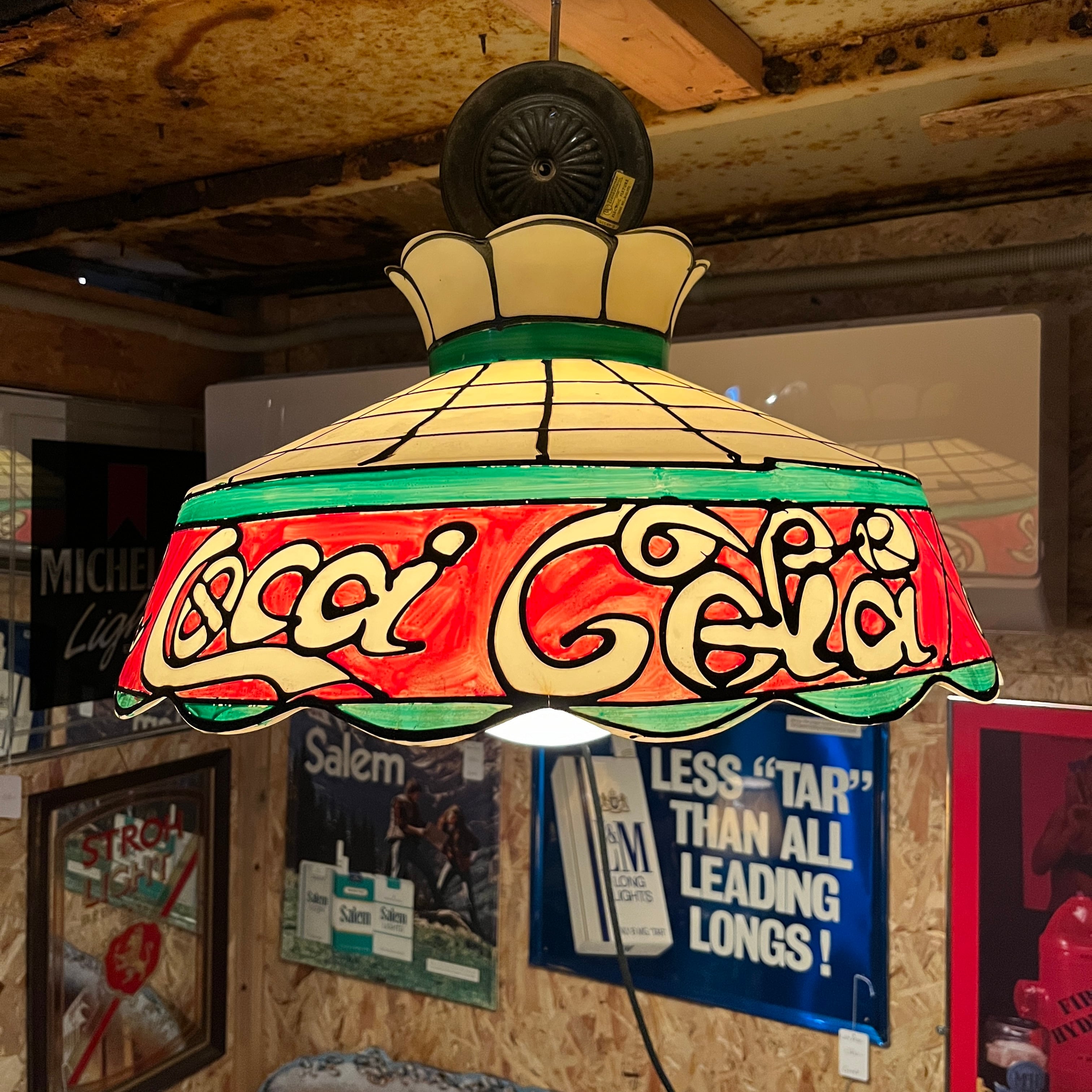 ビンテージ☆Coca-Cola コカ・コーラ/吊り下げランプ/80's レトロ