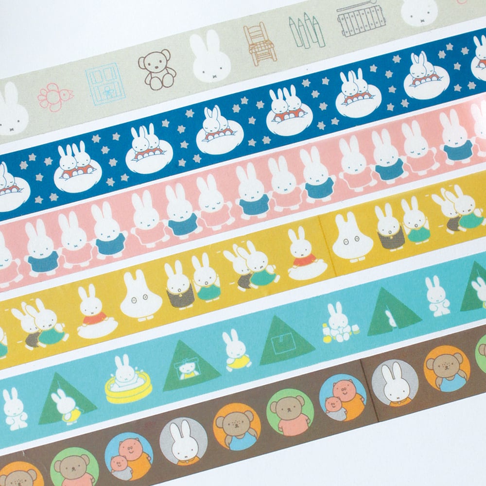 ミッフィー マスキングテープ miffy masking tape 全6柄セット 15mm