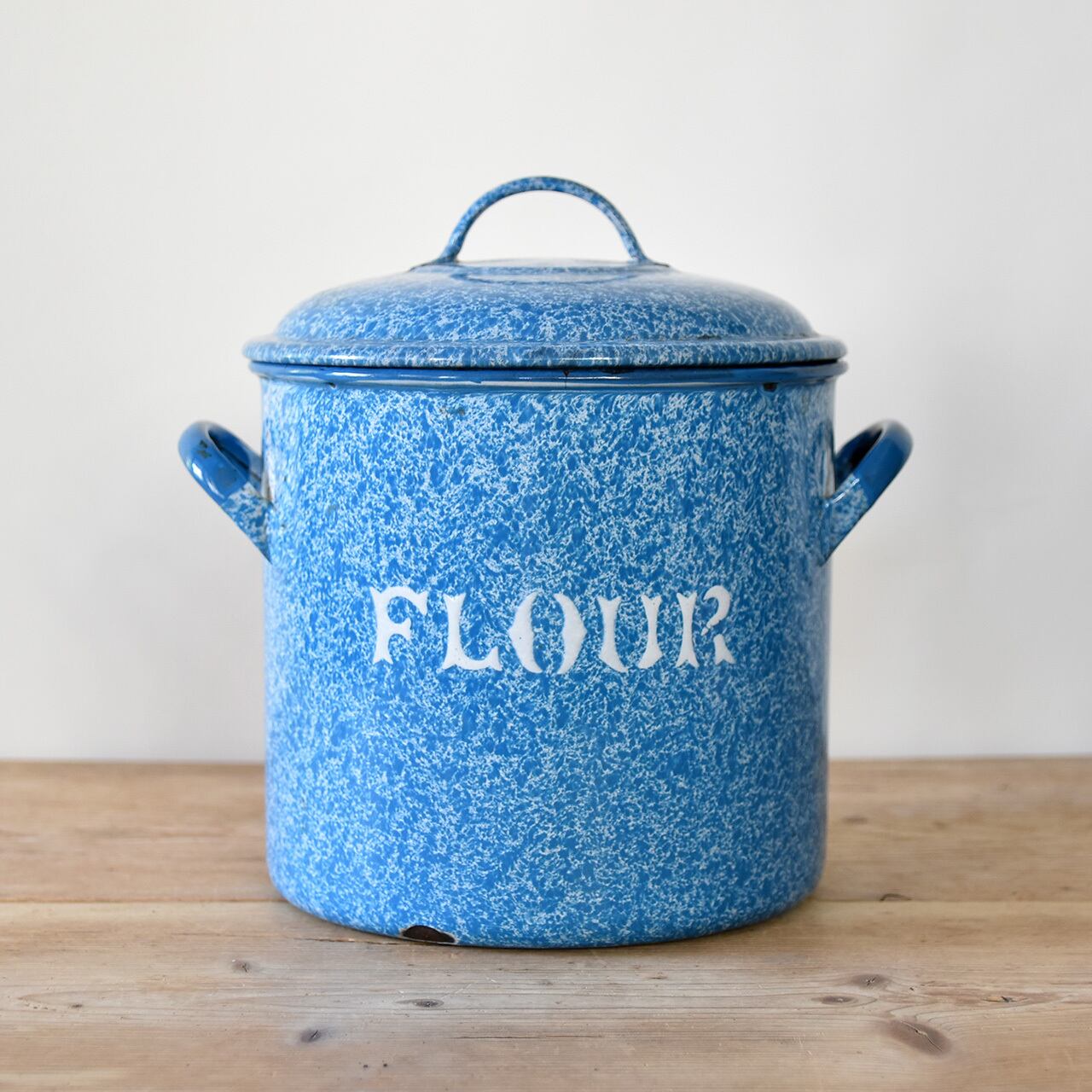 ⭐︎イギリスアンティークホーロー製フラワーキャニスター⭐︎