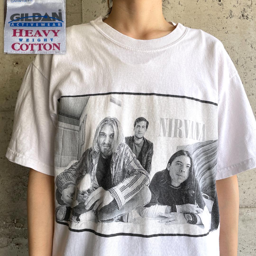 GF248B Tシャツ 90s ビンテージ NIRVANA ニルヴァーナ フォト