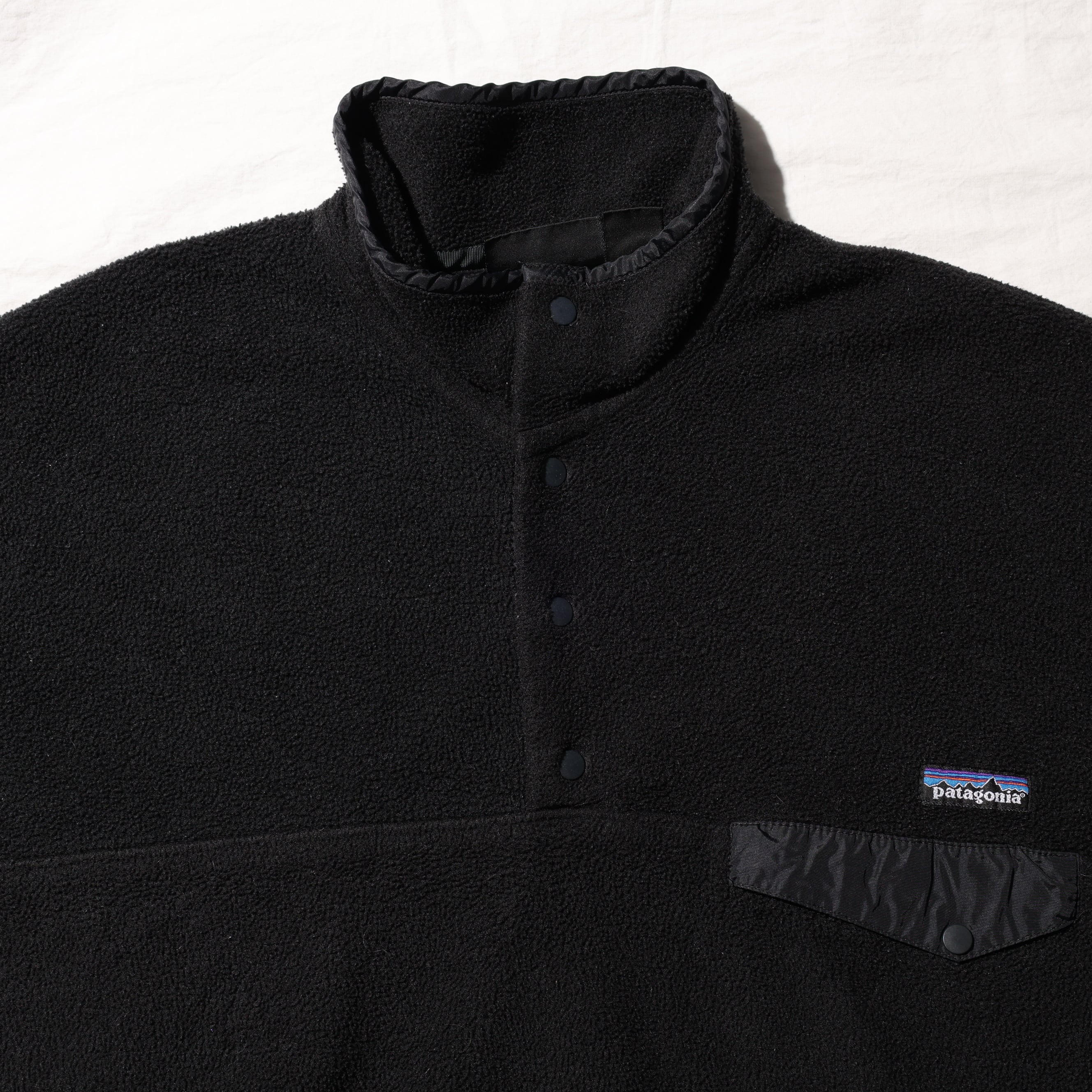 美品 L オールブラック 97年 黒 Synchilla Snap-T Patagonia シンチラ