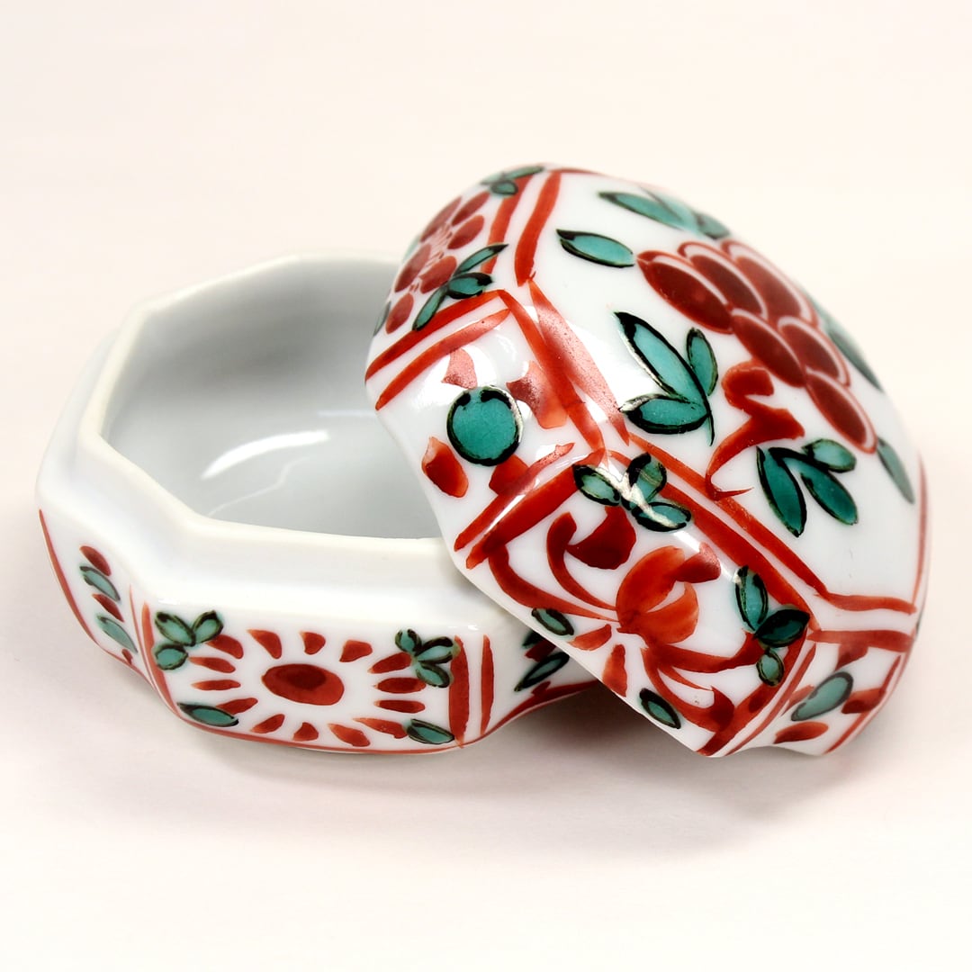 茶道具 香合 手毬 阿山 柿の実香合 陶器 茶道具 茶道具 香合 手毬 阿山