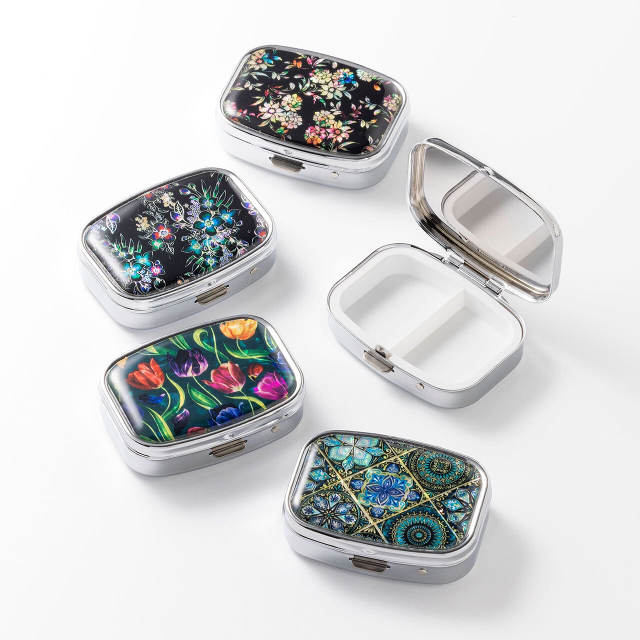 天然貝ピルケース☆夜明け（コンパクトサイズ）｜シェル・螺鈿アート