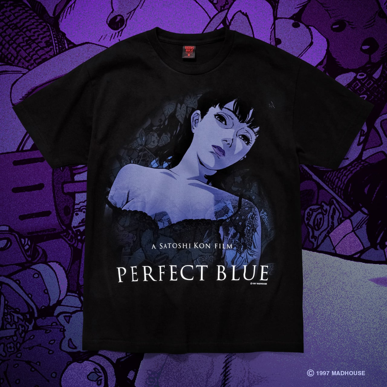 PERFECT BLUE × GEEKS RULE 12 SILKSCREEN PRINTING T SHIRT | GEEKS RULE