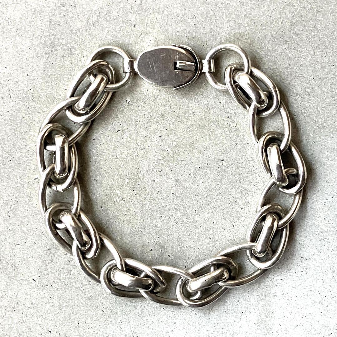 メキシコ 925 シルバー マラカイトカラー オーバルチェーン