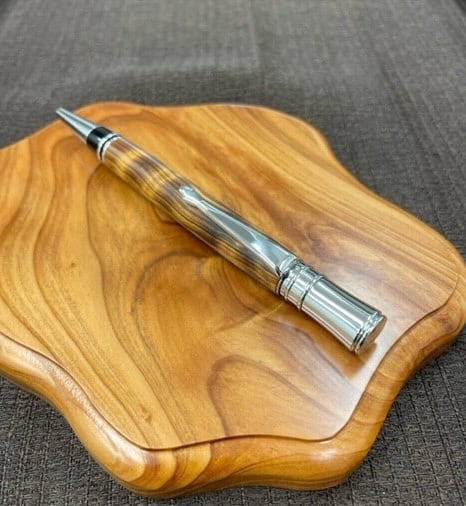 屋久杉虎杢ボールペンスリムK | 木の雑貨店/RED LINE