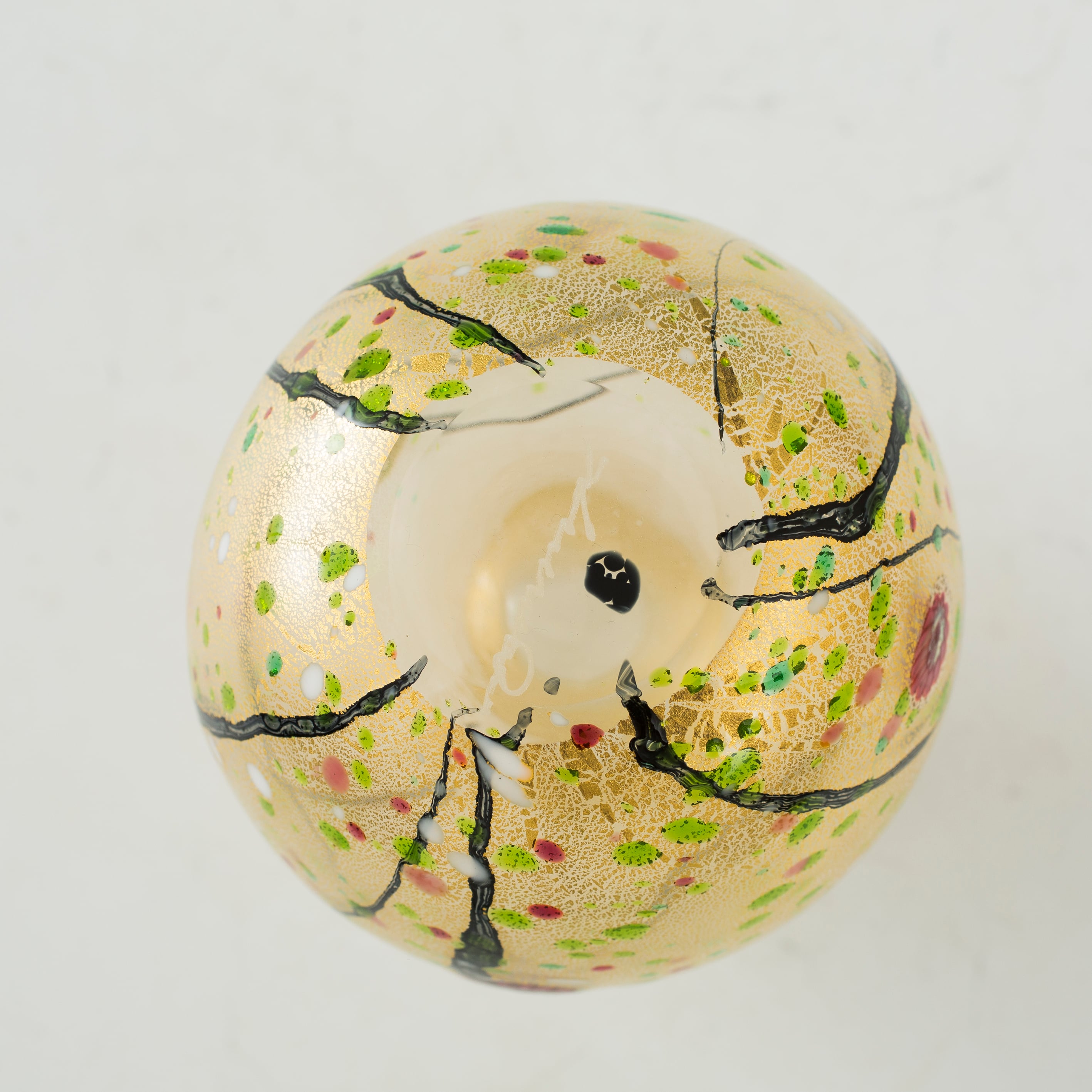 黒木国昭 金彩象嵌 酒器 光琳 徳利 盃 ペア セット ガラス 硝子 現代の