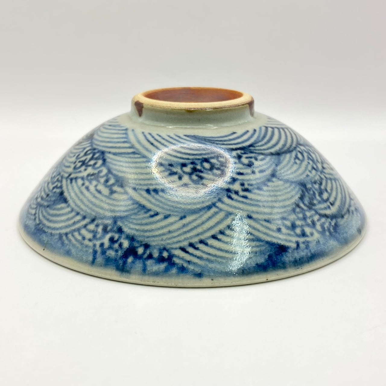 新古】平茶碗 安南写 波の絵 手塚充 共箱入 CWN072 | 錦玉堂オンライン