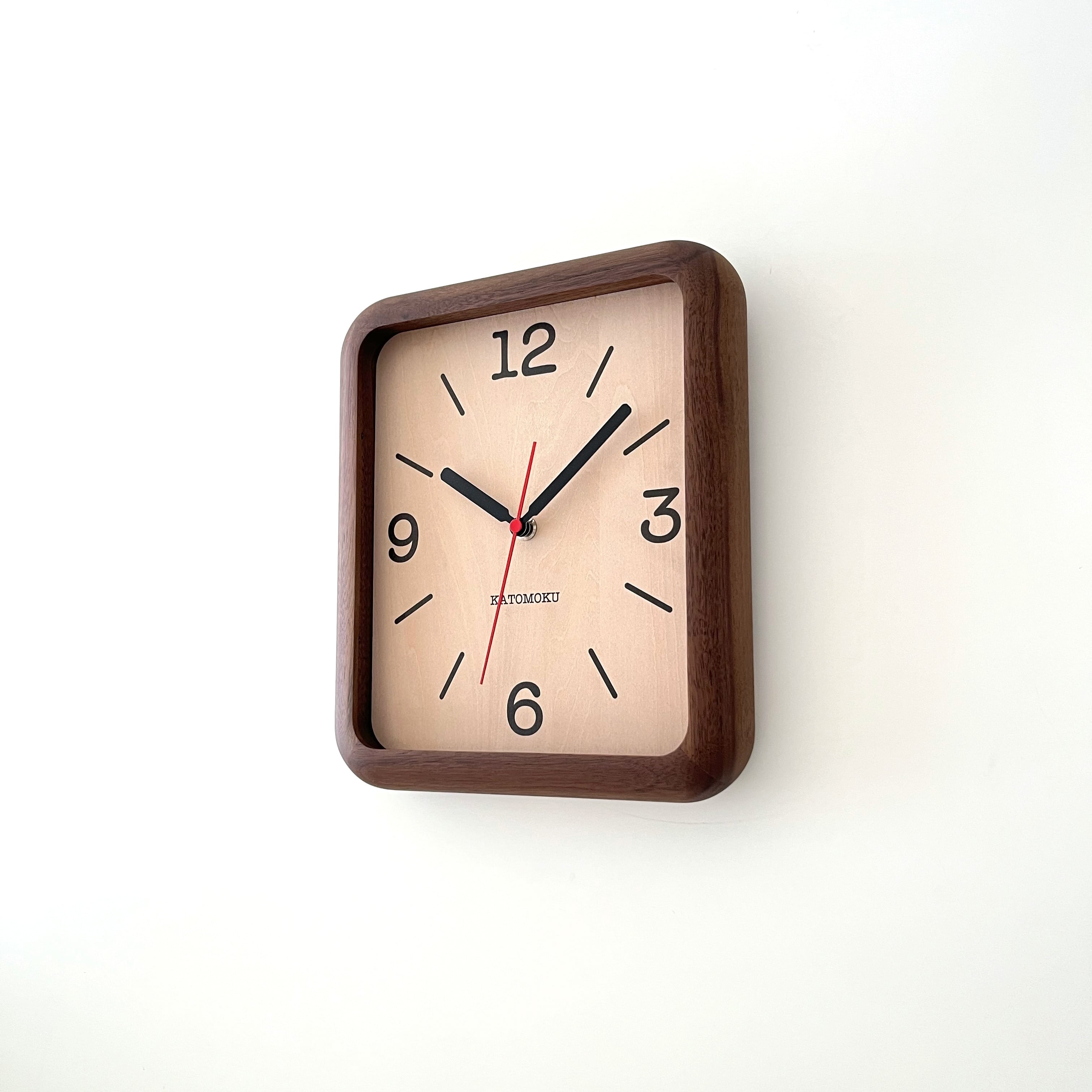 KATOMOKU muku clock 19 ウォールナット km-133WA 掛け時計 | 加藤木工