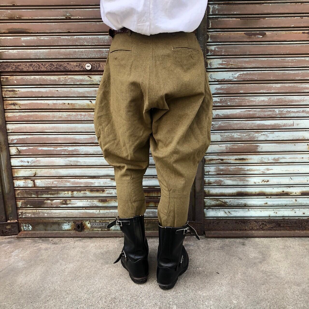 希少 40s 米軍 実物 US ARMY ウール ミリタリー レースアップ カーキ