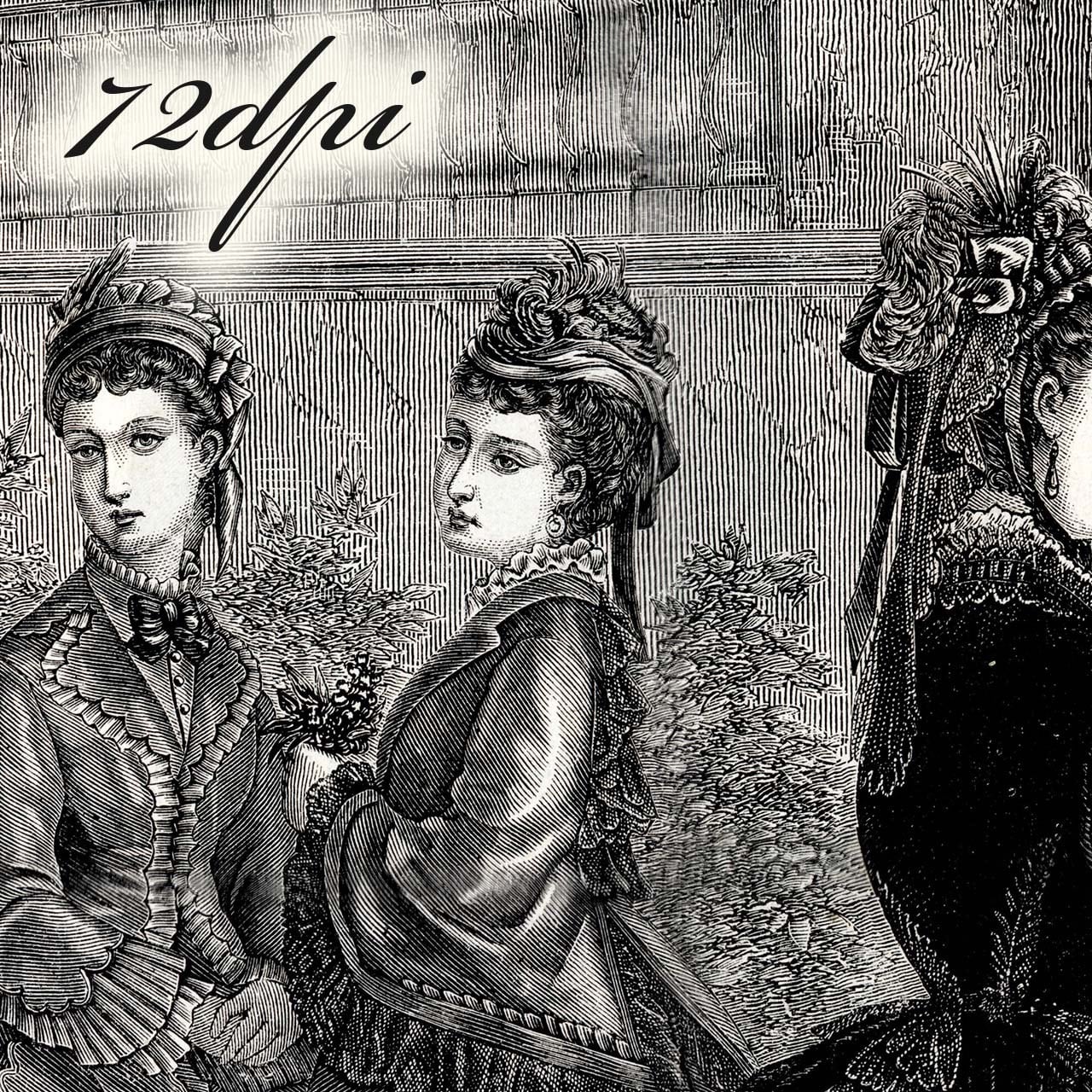 デバイス用72dpiデータ】1873 フランスファッション誌『 La Mode