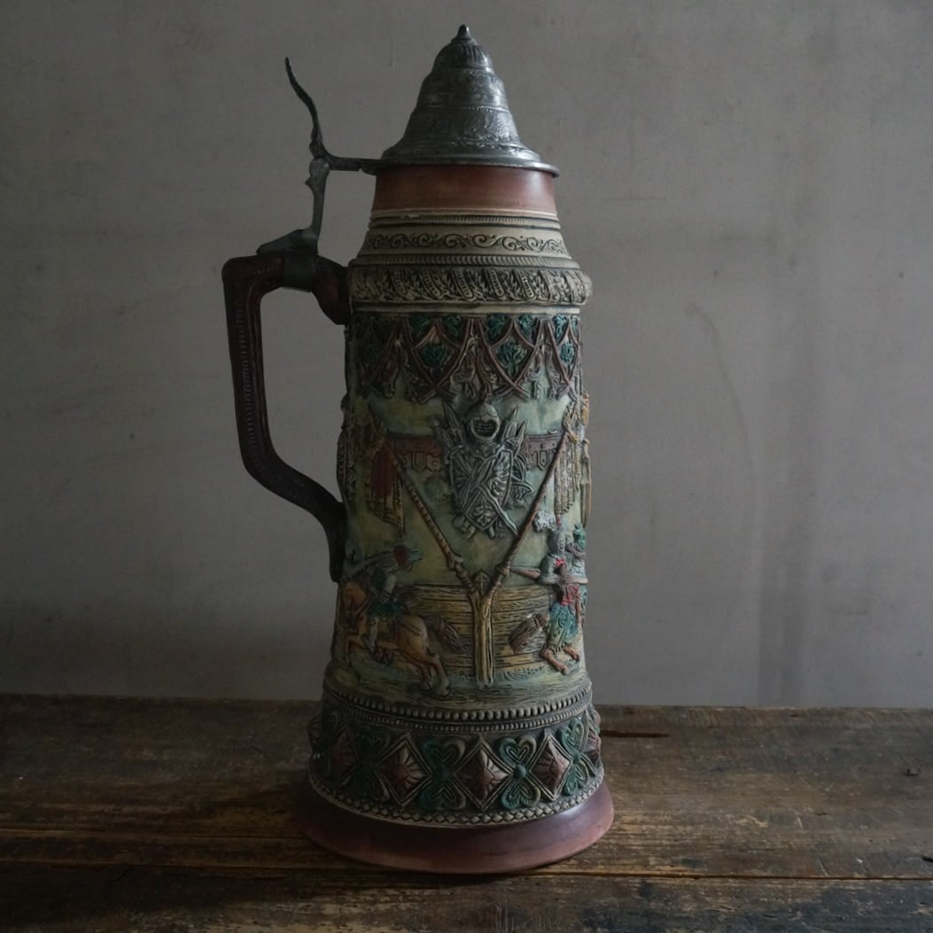 古いドイツの陶器特大ビアマグ | Konishi Koffee web shop