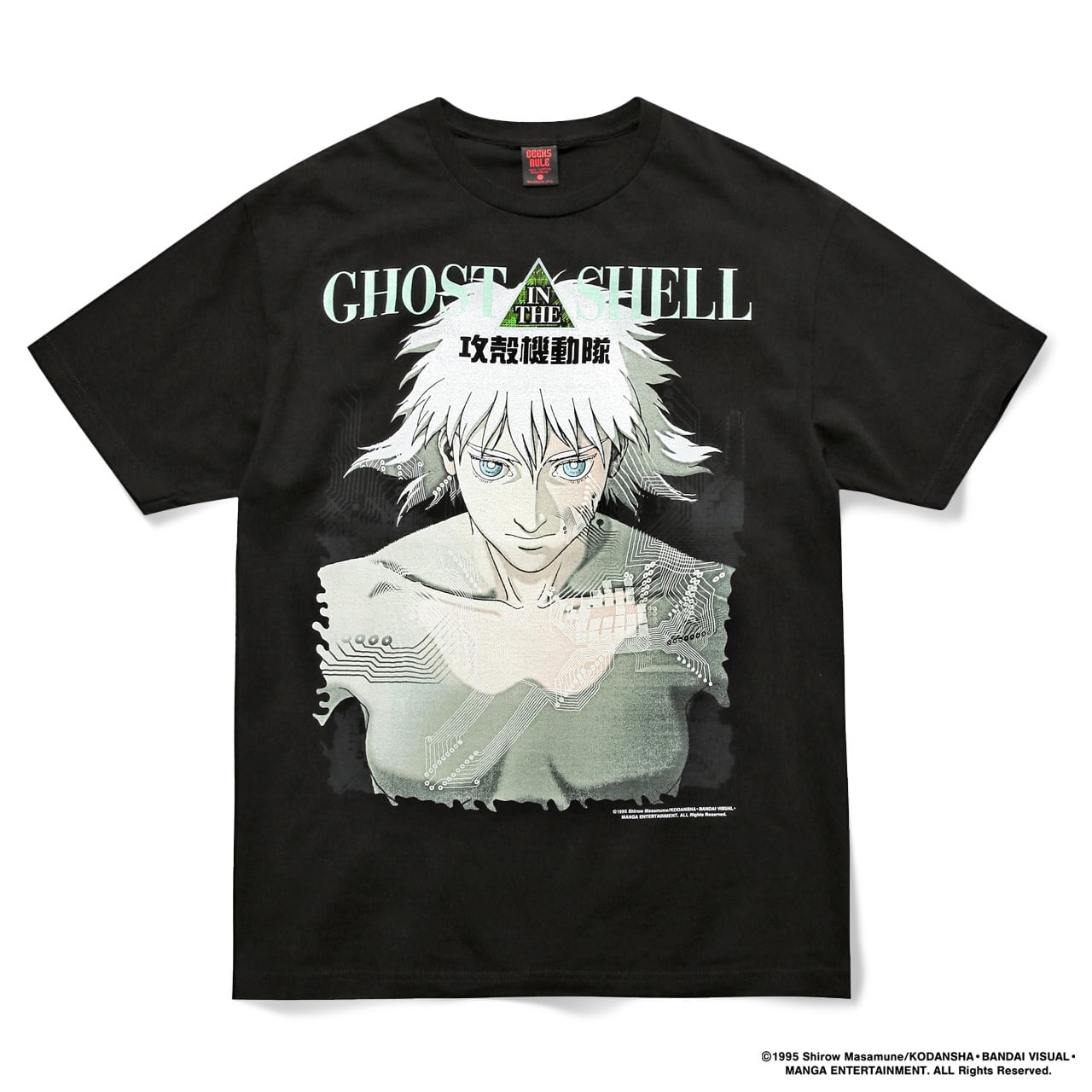 GHOST IN THE SHELL × GEEKS RULE 15 SILKSCREEN PRINTING T SHIRT