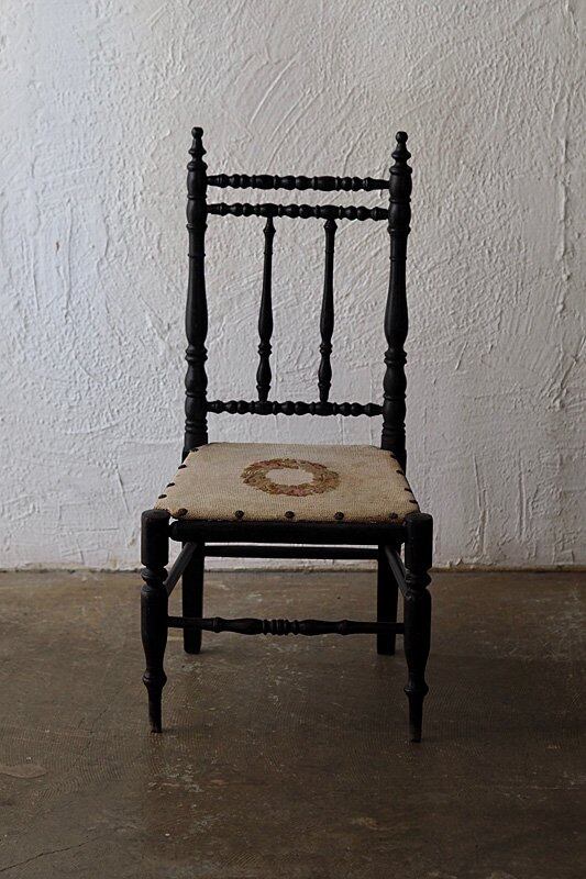 ステッチ座面 ドールチェア-antique doll chair | アンティーク