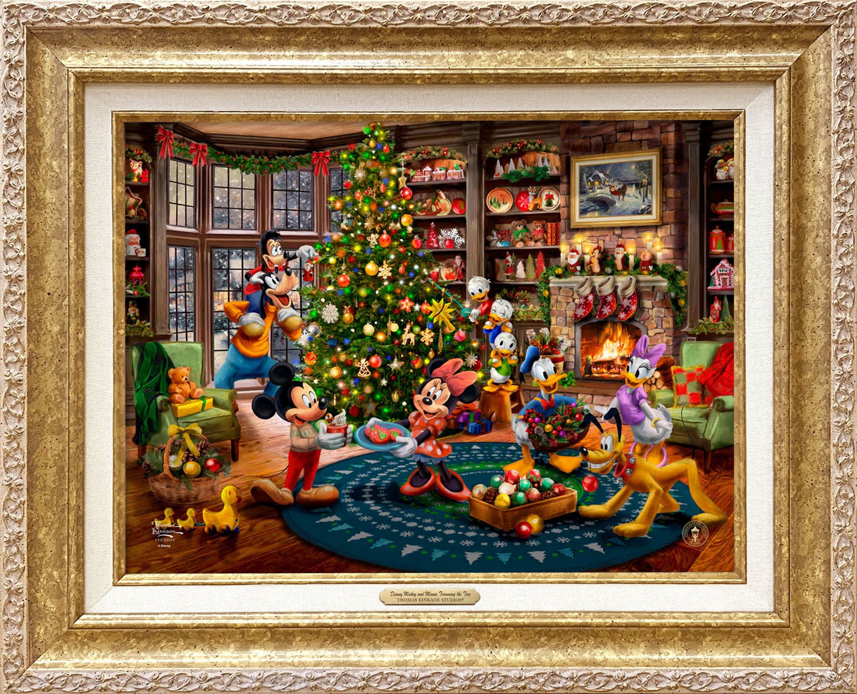 最終値下げディズニーハワイアンホリデー絵画ディズニー公認画家