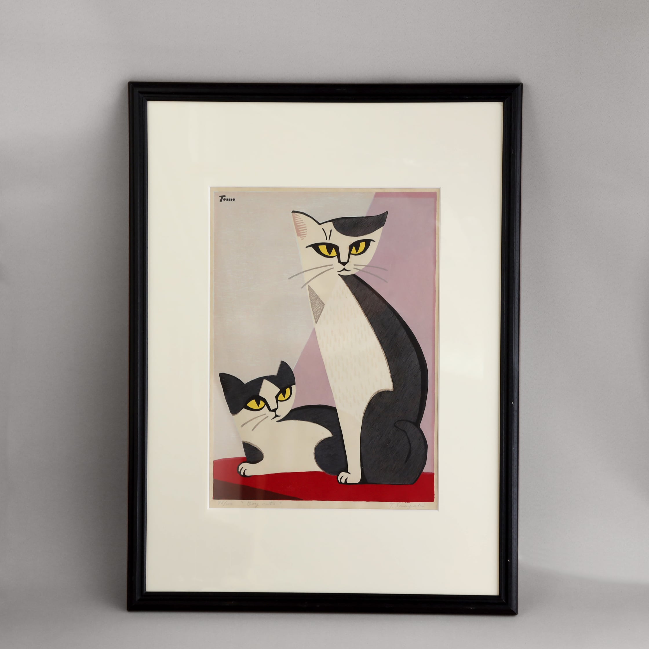 稲垣知雄 木版画 