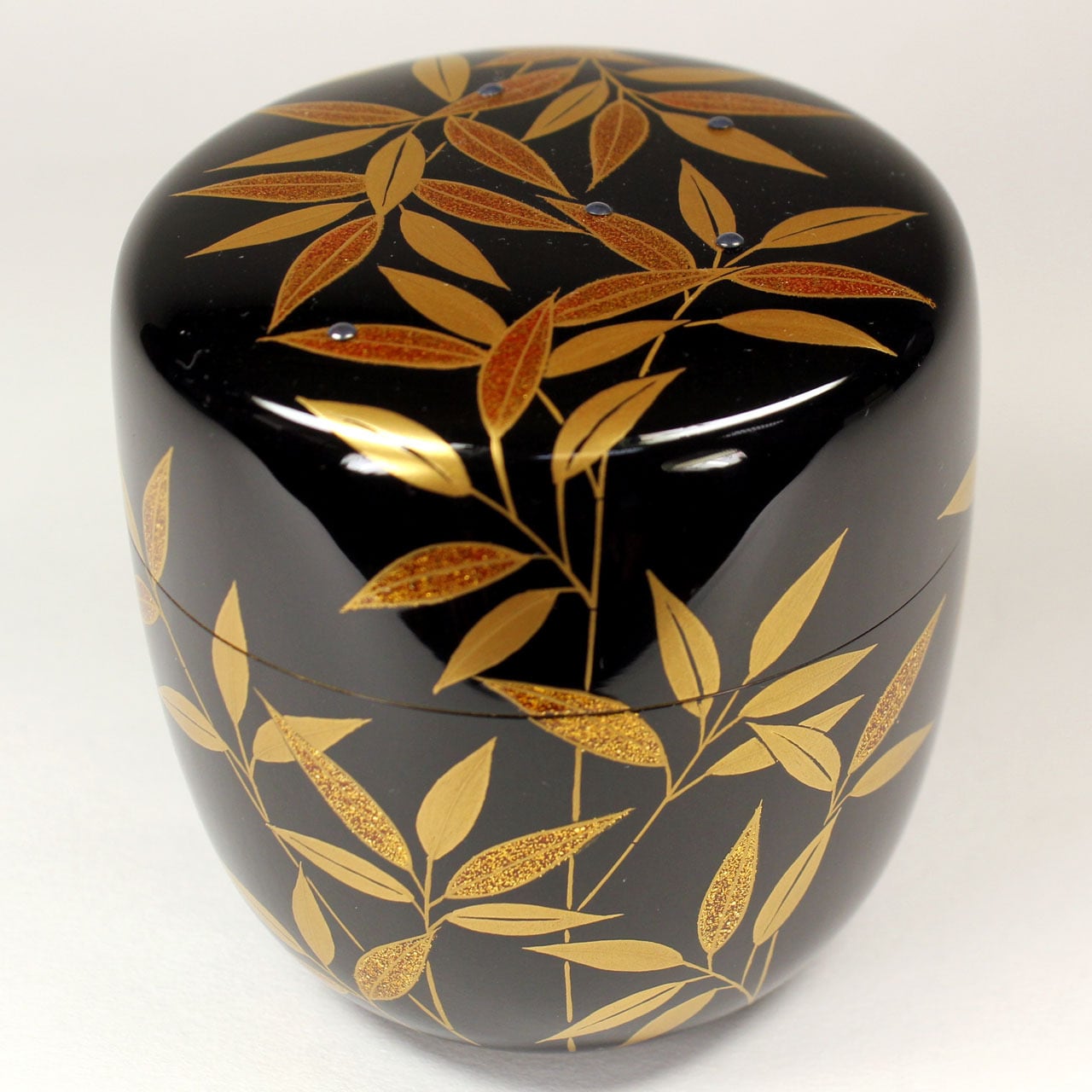 中村宗尹 作 露笹蒔絵中棗 | 茶道具 浜田