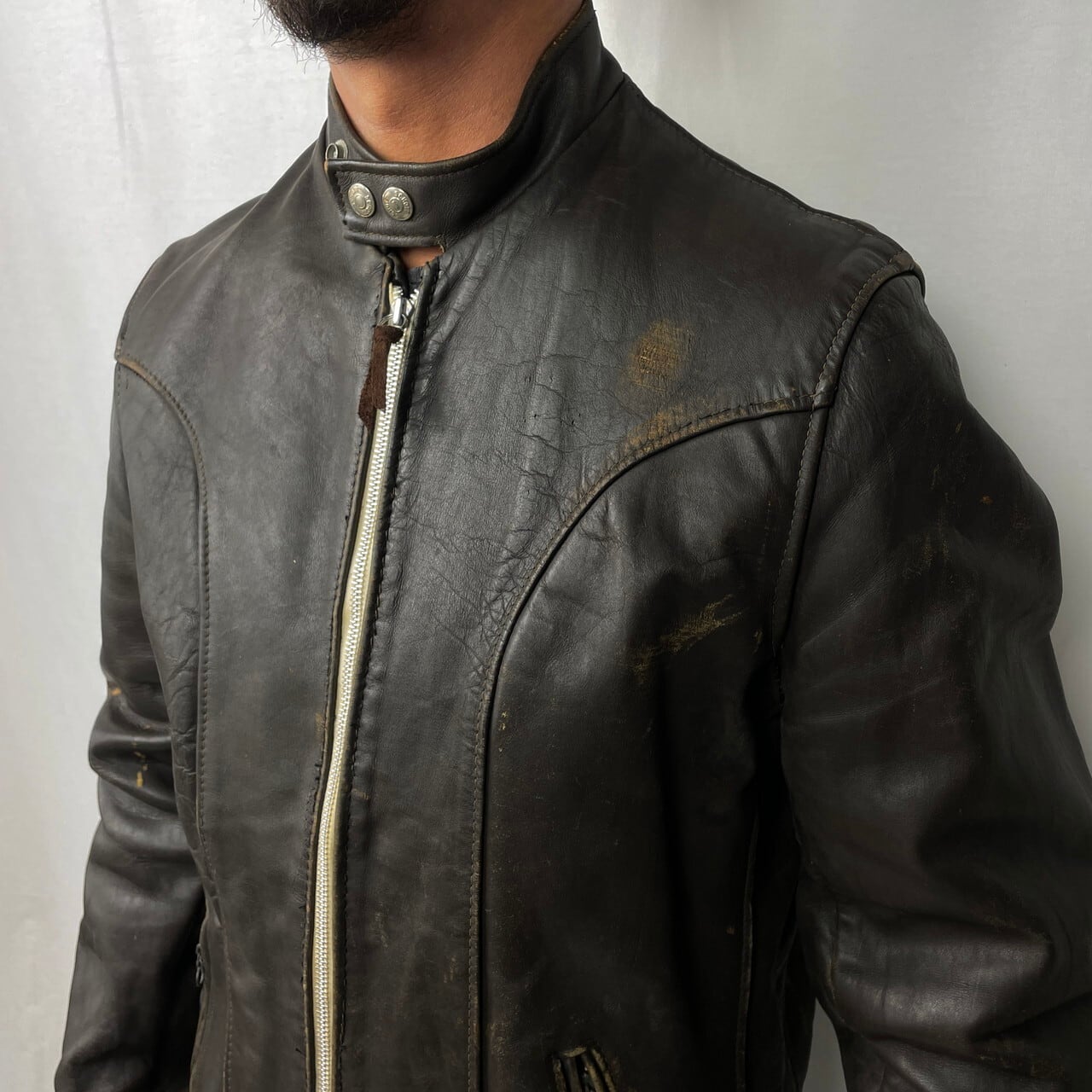 な*や様 Schott ショット 80s～ シングルライダースジャケット 23 な