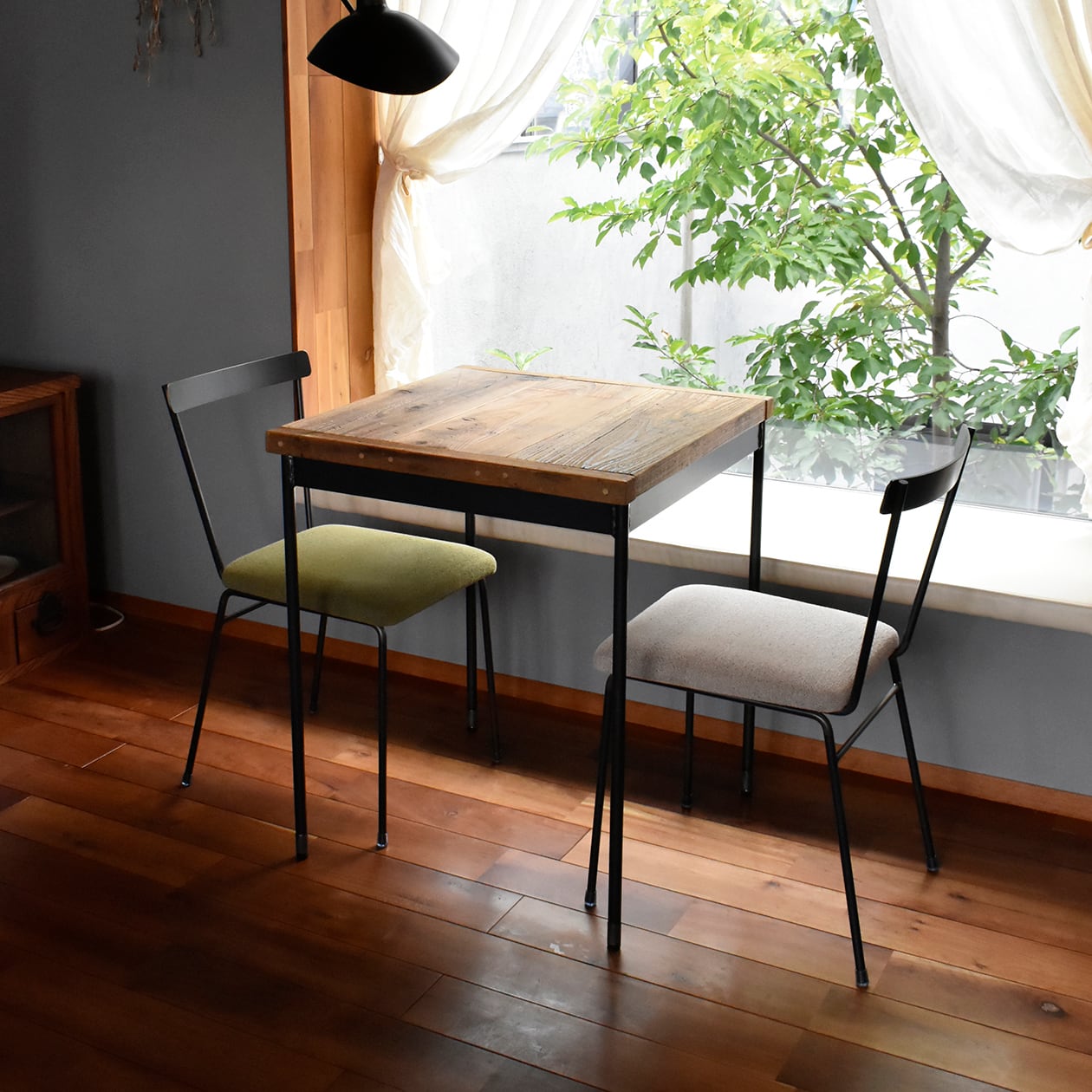 シャビーテーブル 【K-T-1706 K-T-1707】杉古材 四角いテーブル カフェ