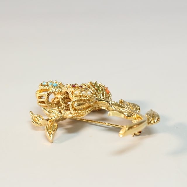 d*2様 DORLAN 鳥型ブローチ 約10cm